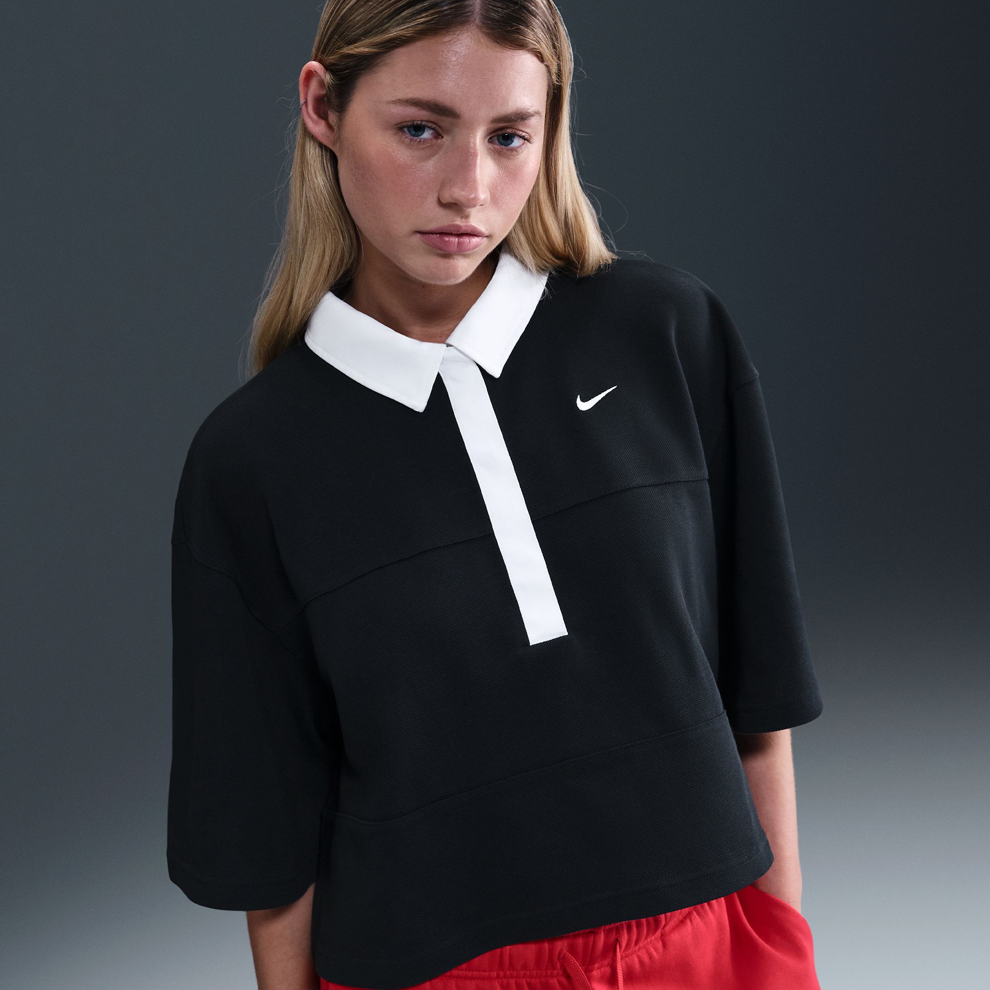 Nike Women's Sportswear Street Short Sleeve Polo