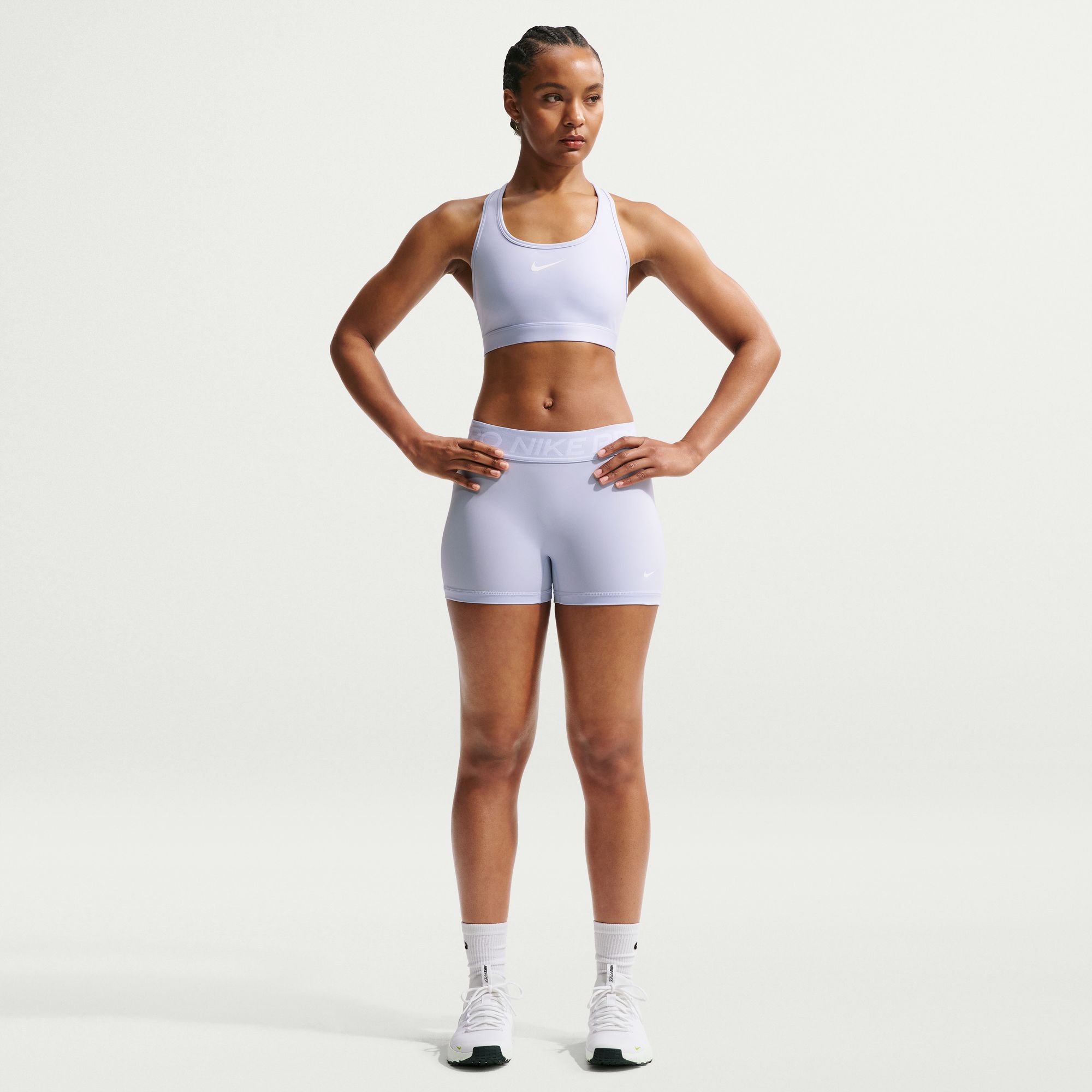 Nike Women's Pro Mid-Rise 3" Bike Shorts With No Front Seam