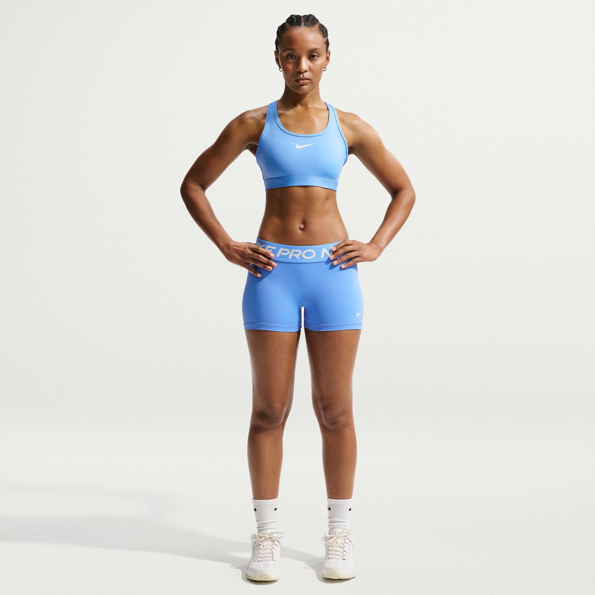 Nike Women's Pro Mid-Rise 3" Bike Shorts With No Front Seam