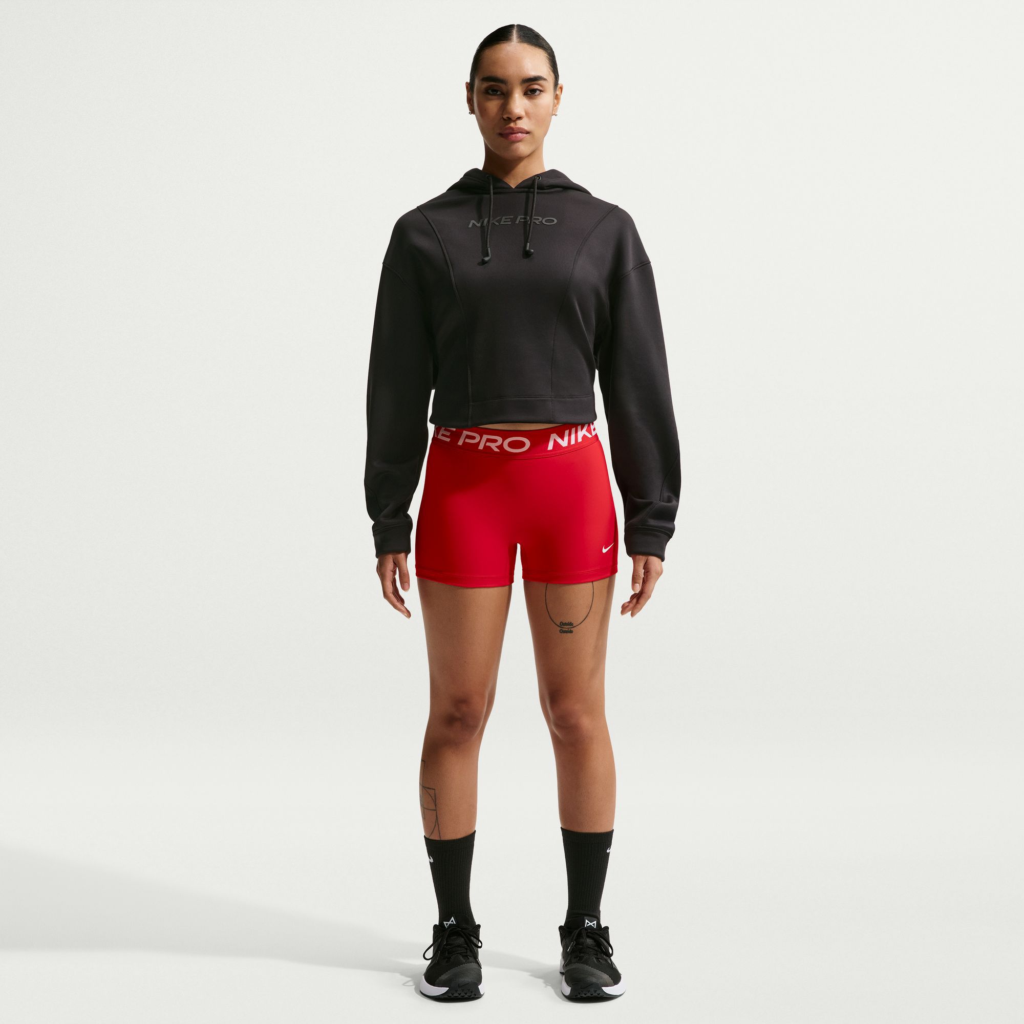 Nike Women's Pro Mid-Rise 3" Biker Shorts With No Front Seam