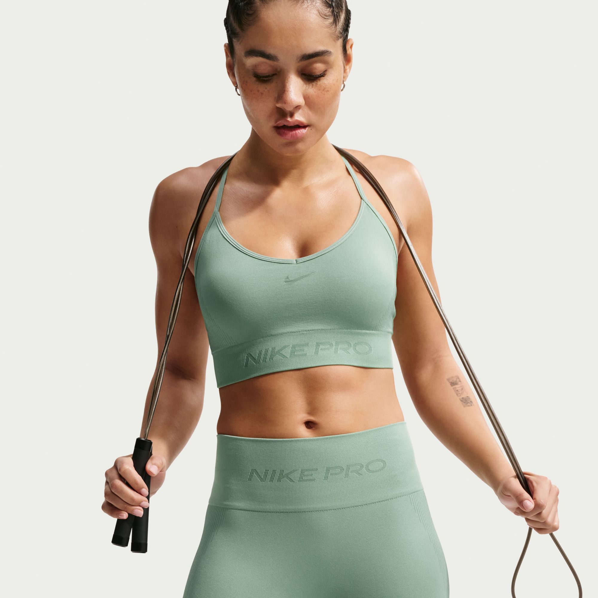 Nike Women's Pro Seamless Light-Support Padded Sports Bra
