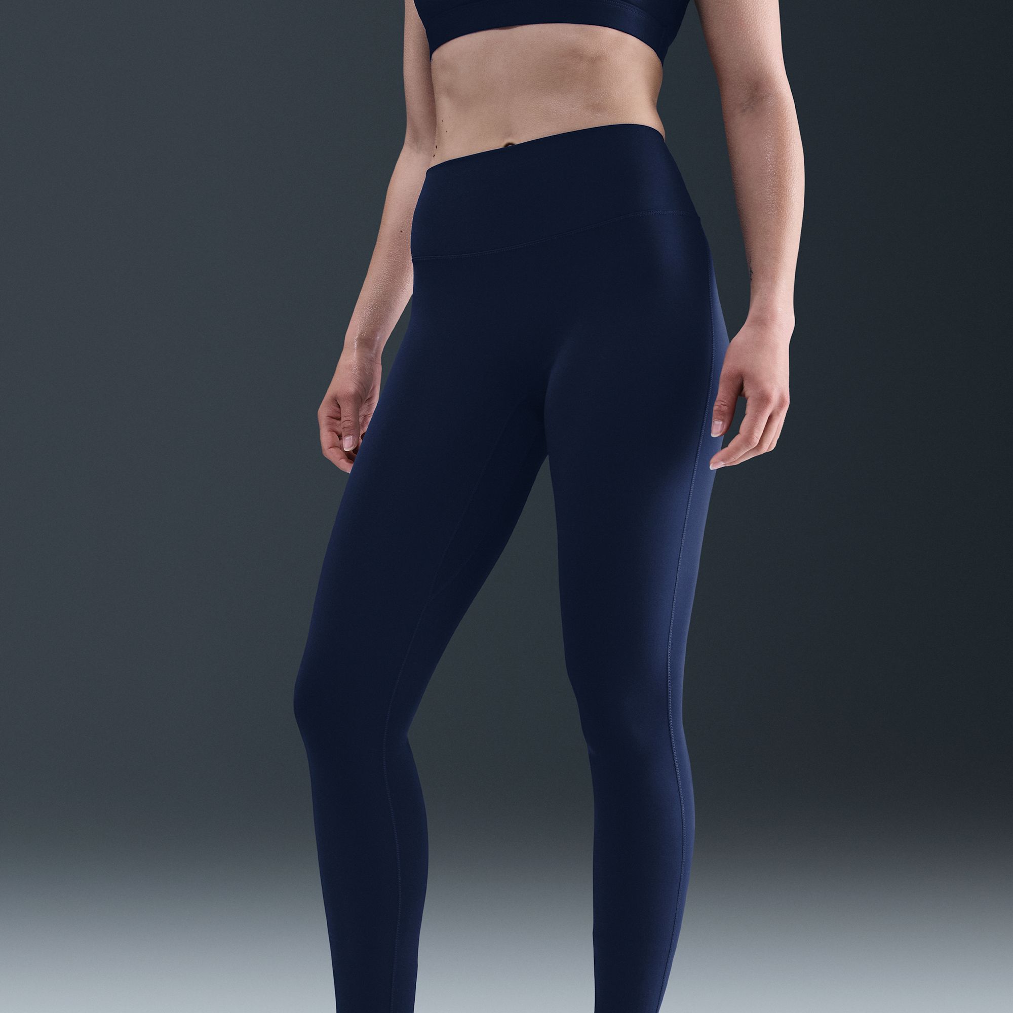 Nike Women's One Seamless Front High-Waisted Full-Length Leggings