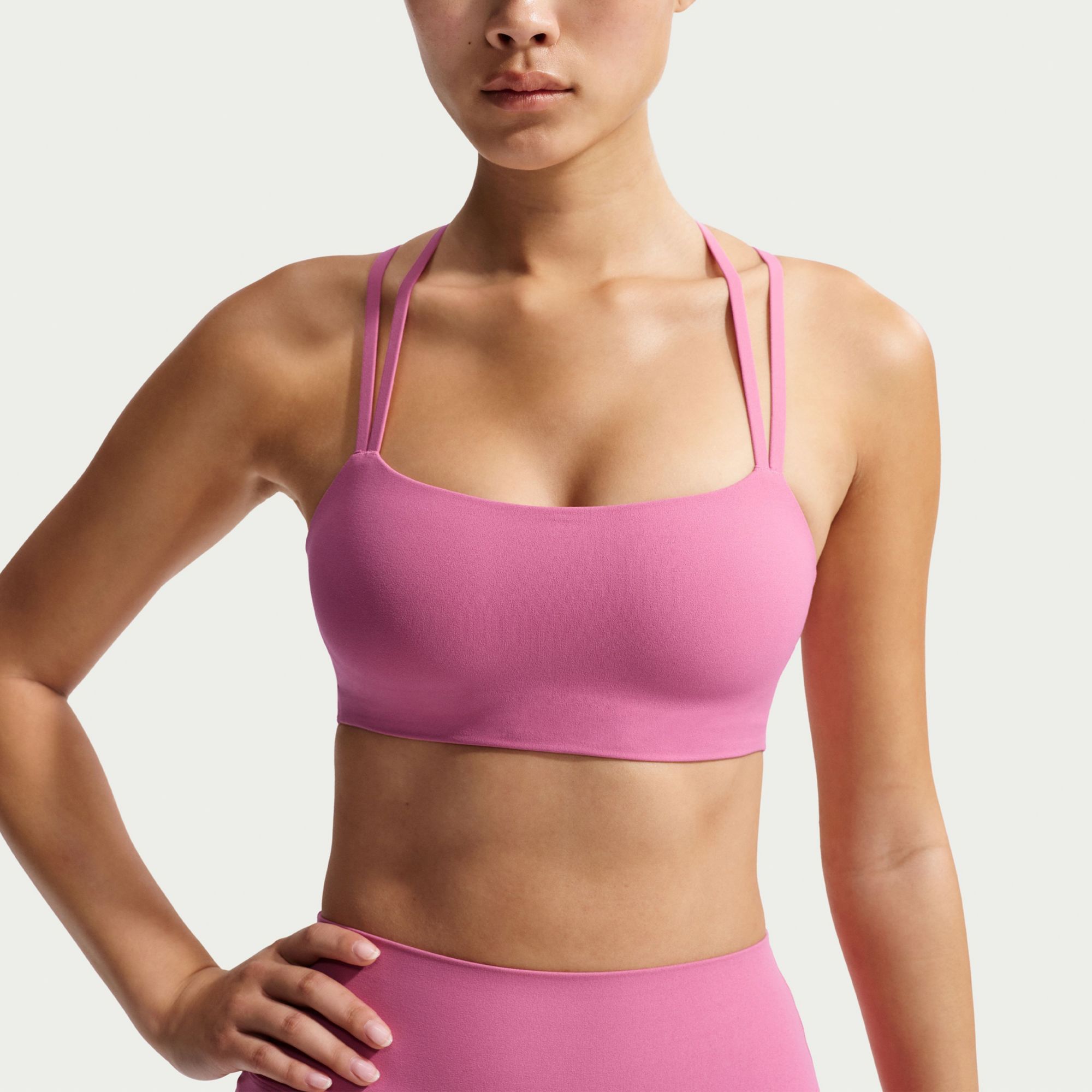 Nike Women's Zenvy Strappy Light-Support Padded Sports Bra