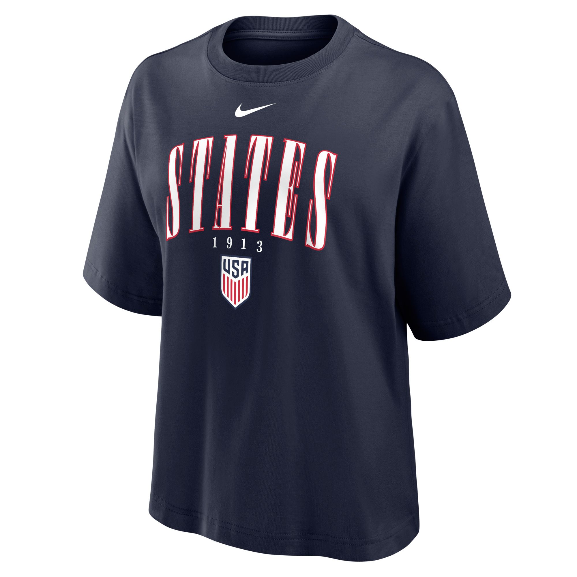 Nike Women's USMNT Navy World Cup 2026 Women's States Bold Boxy T-Shirt