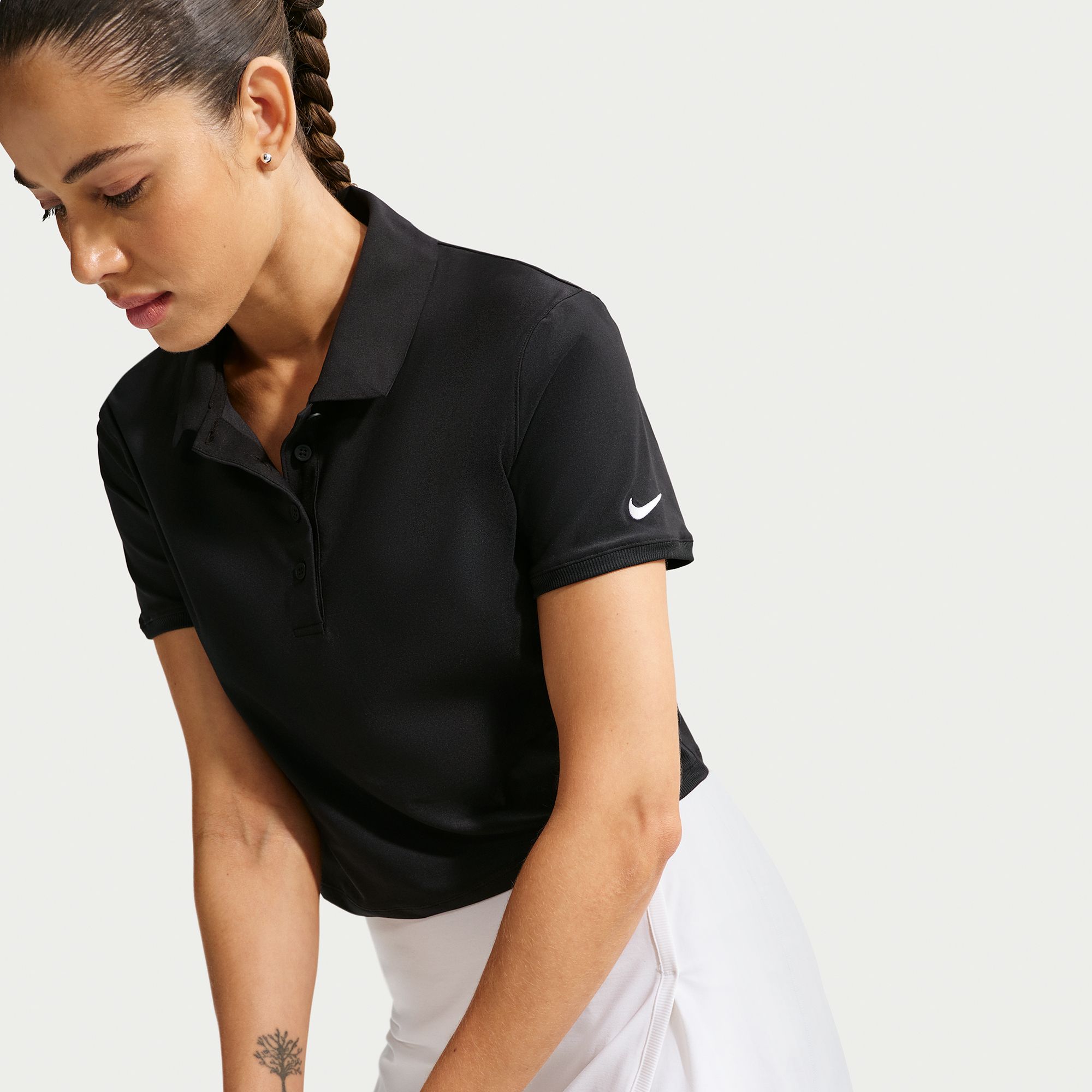 Nike Women's Victory Dri-FIT Short Sleeve Cropped Golf Polo