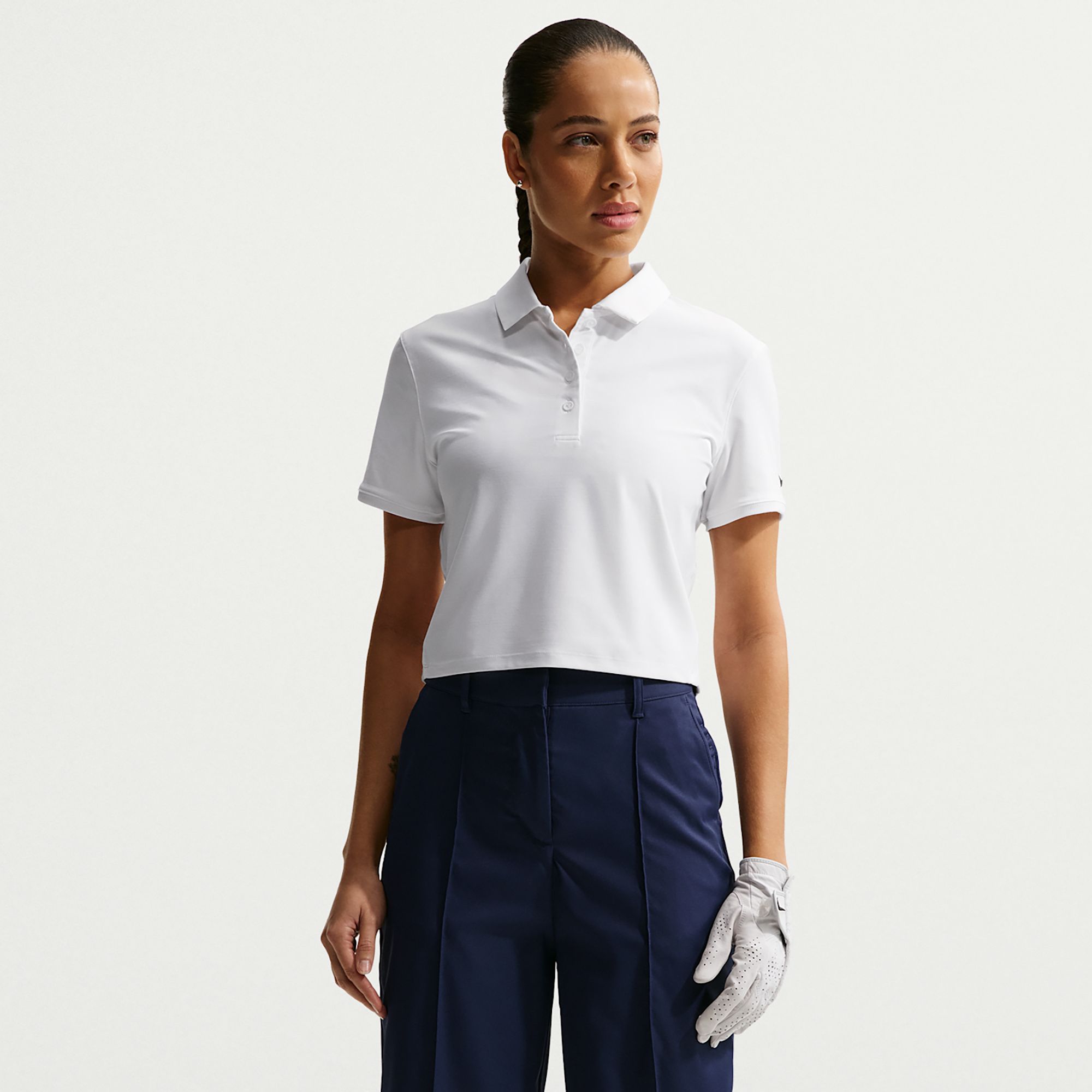 Nike Women's Victory Dri-FIT Short Sleeve Cropped Golf Polo