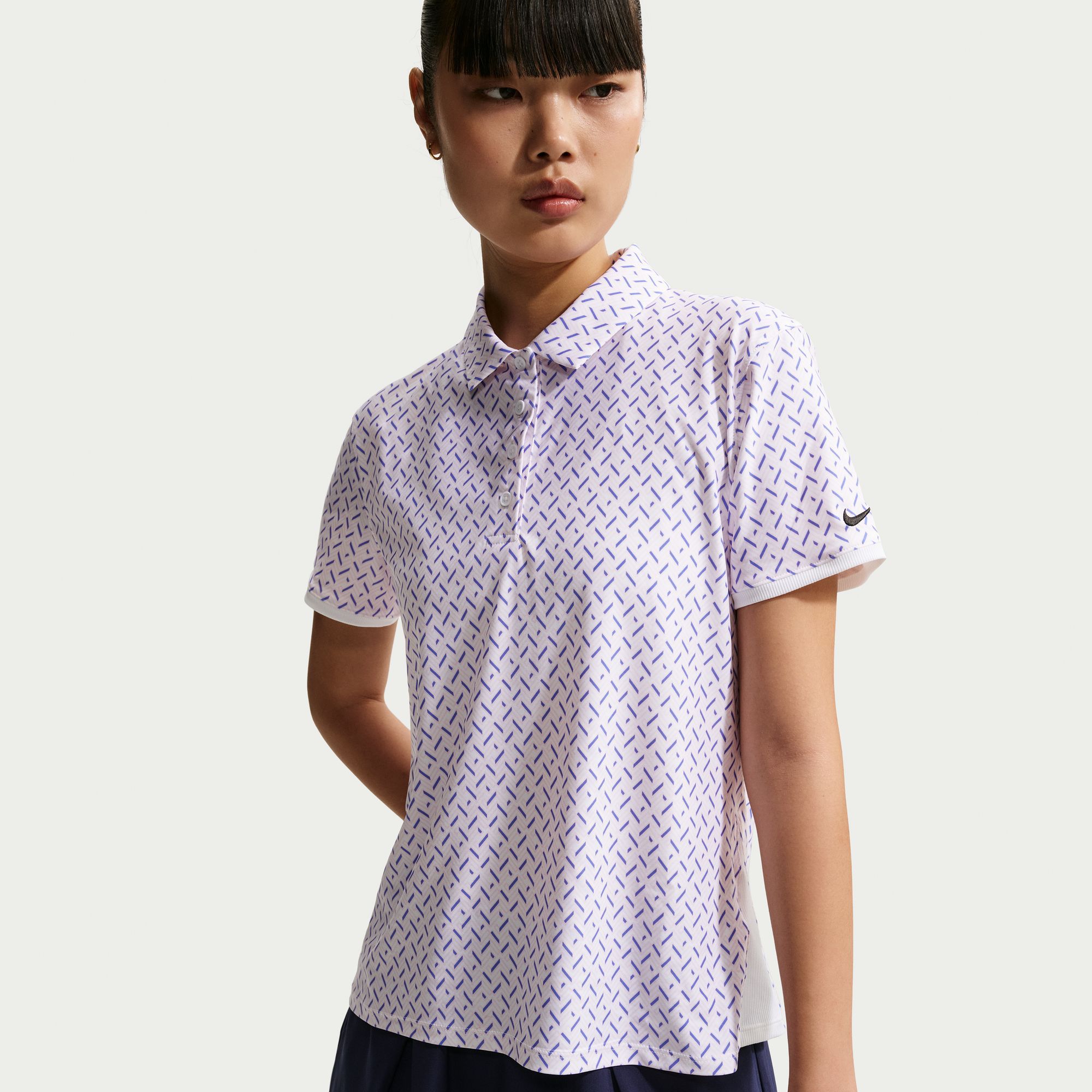 Nike Women's Victory Dri-FIT Short Sleeve Printed Golf Polo
