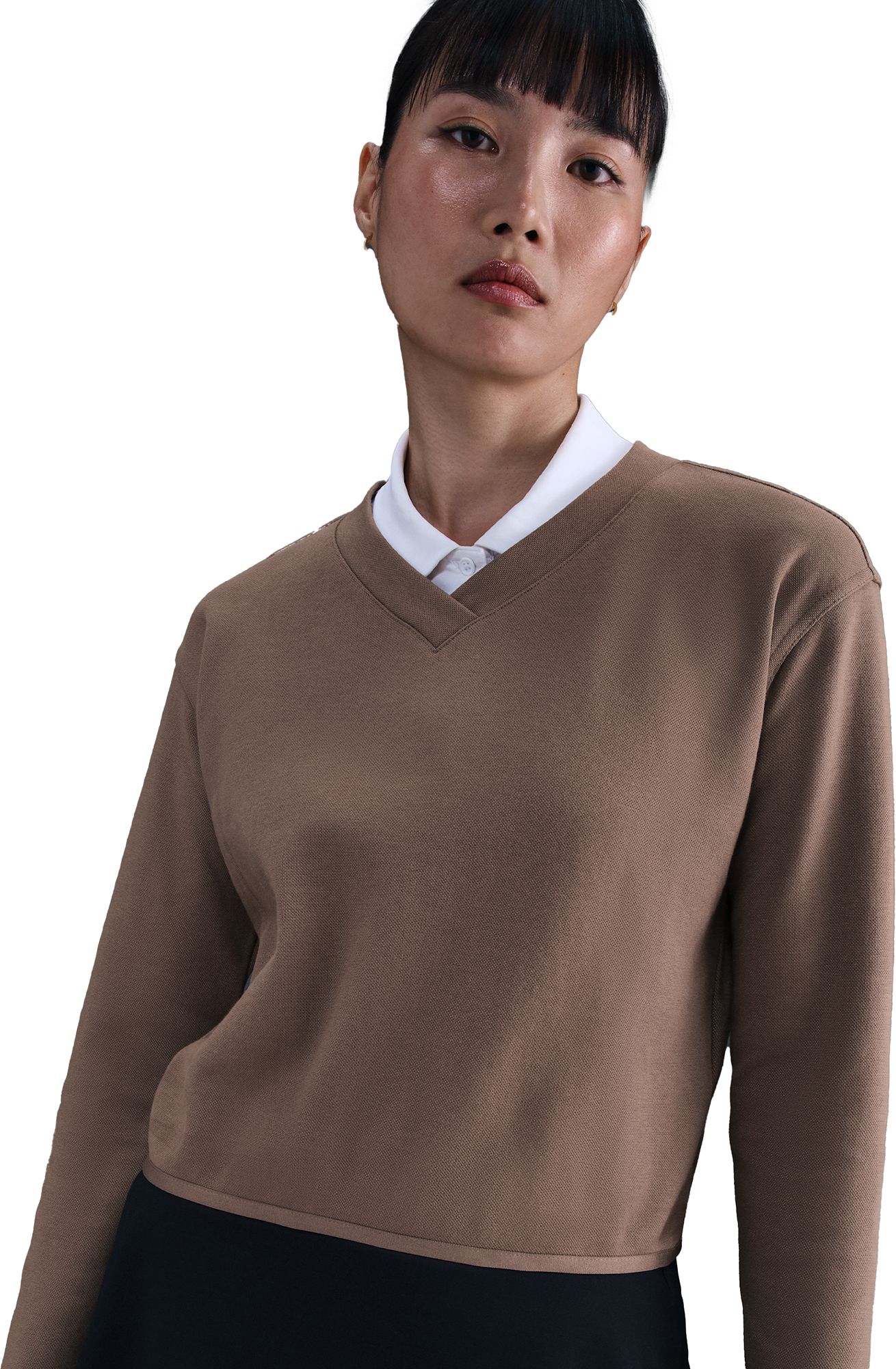 Nike Women's Long Sleeve V-Neck Golf Sweater