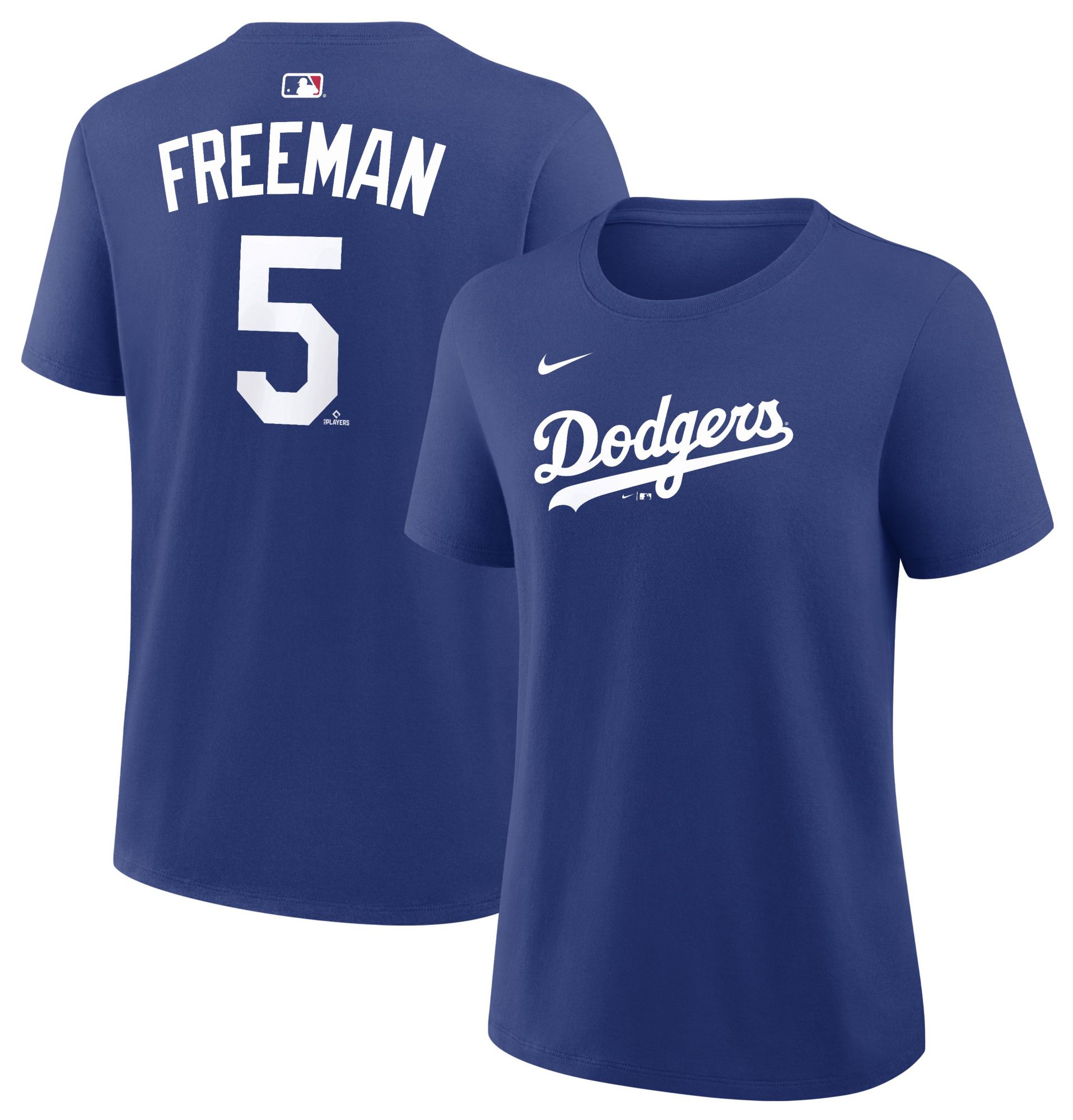 Nike Women's Los Angeles Dodgers Freddie Freeman #5 Blue Home T-Shirt