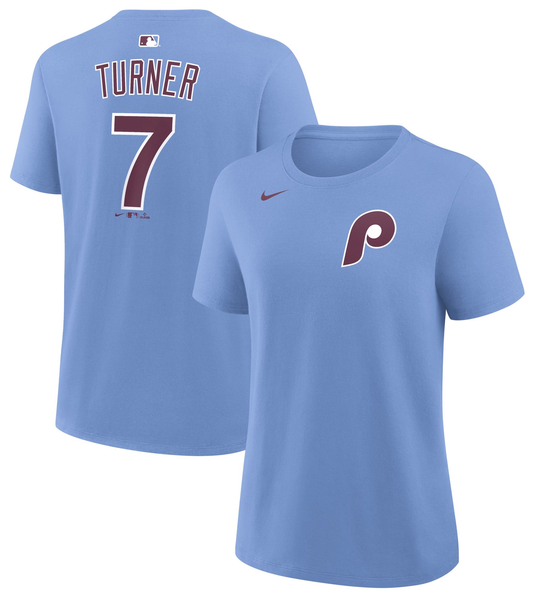 Nike Women's Philadelphia Phillies Trea Turner #7 Blue Alternate T-Shirt