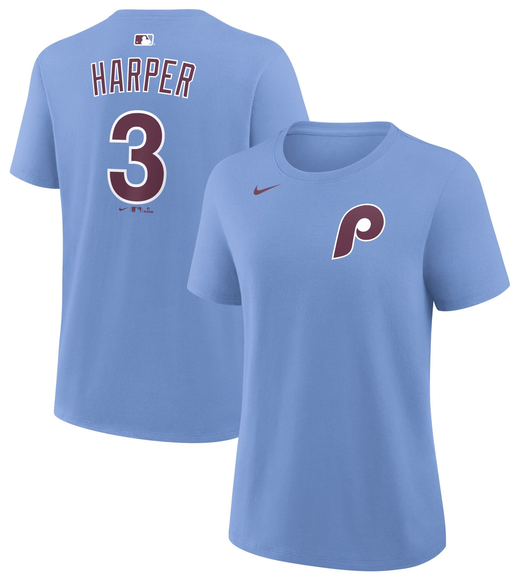 Nike Women's Philadelphia Phillies Bryce Harper #3 Blue Alternate T-Shirt
