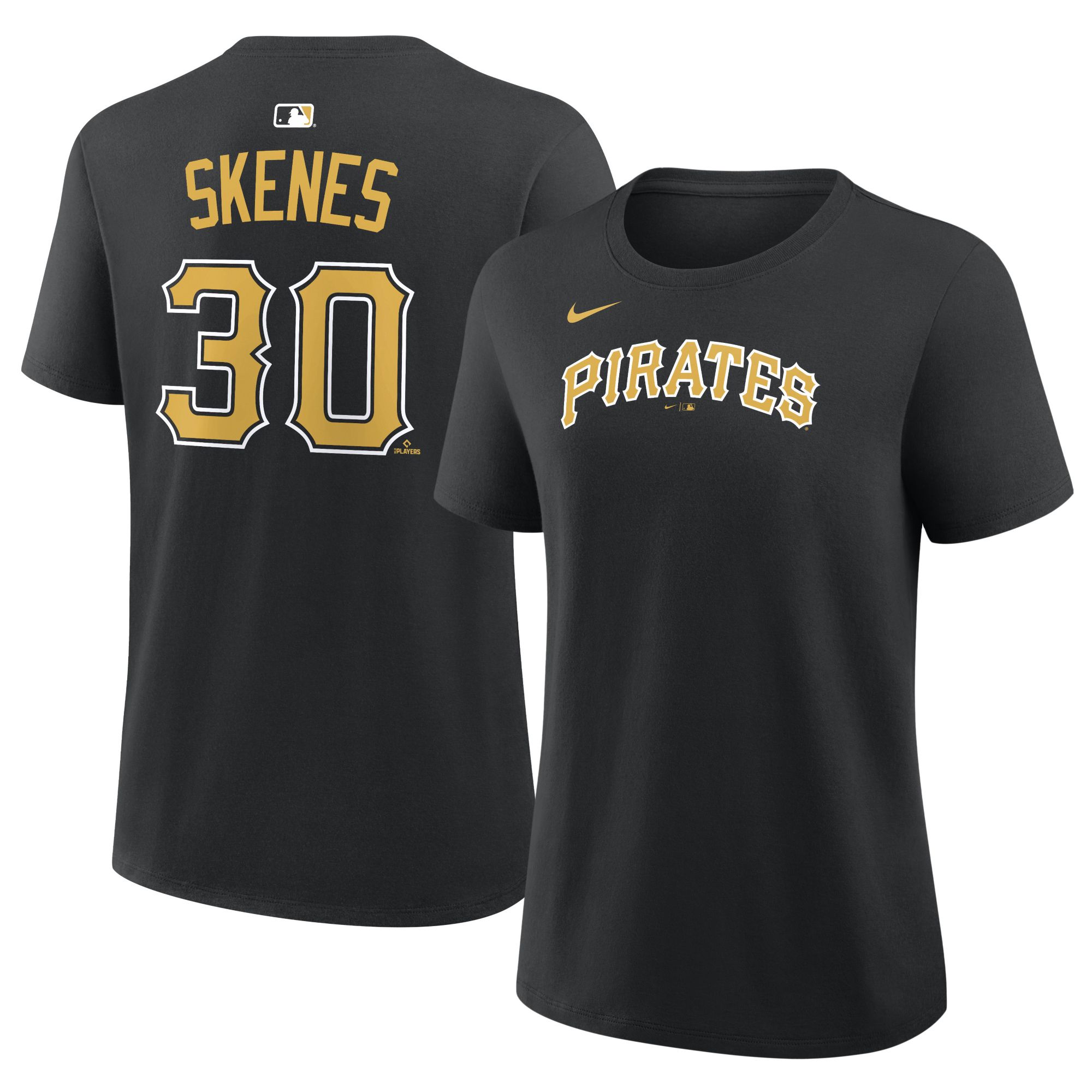 Nike Women's Pittsburgh Pirates Paul Skenes #30 Black Home T-Shirt