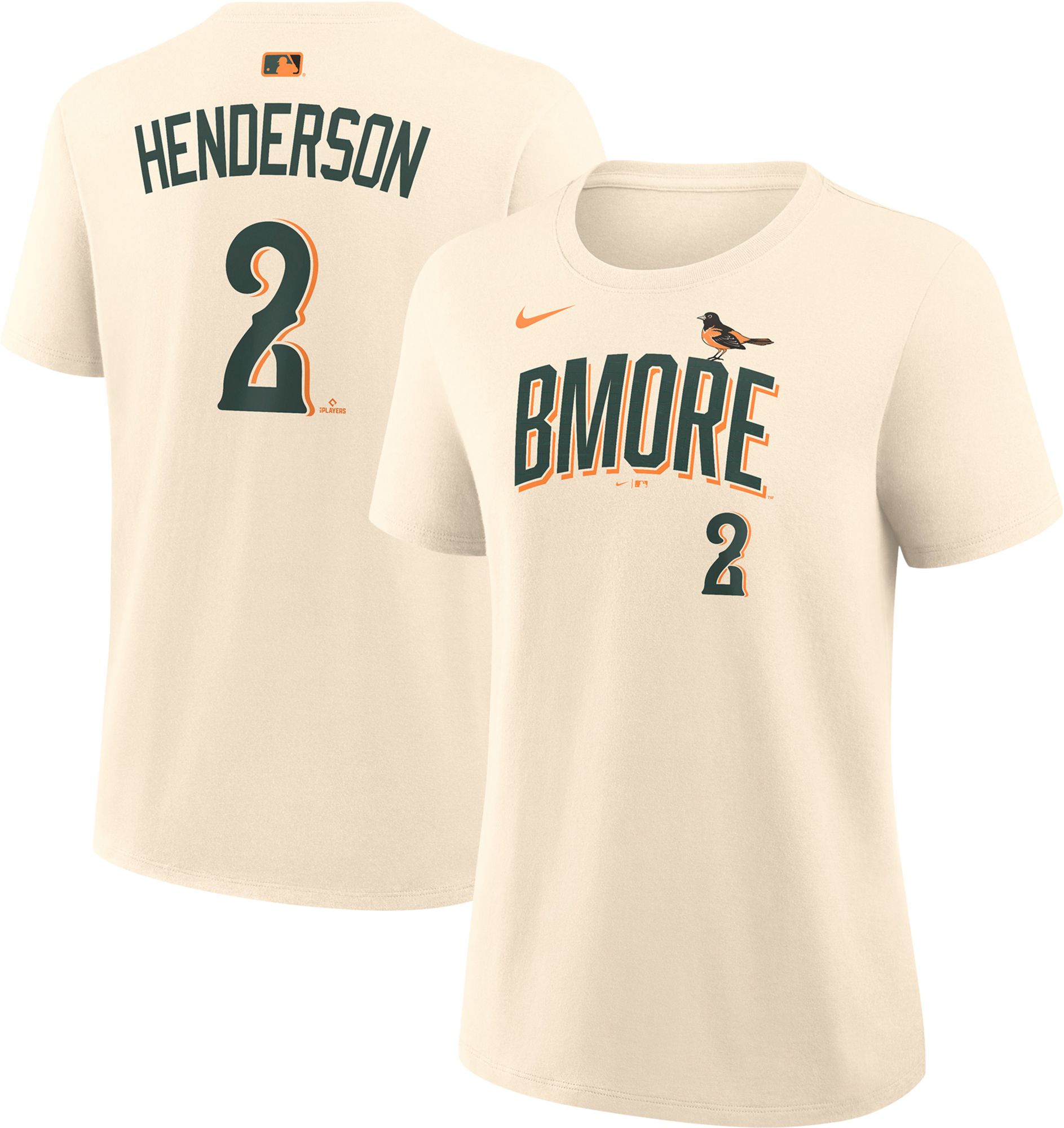 Nike Women's Baltimore Orioles 2026 City Connect Gunnar Henderson #2 T-Shirt