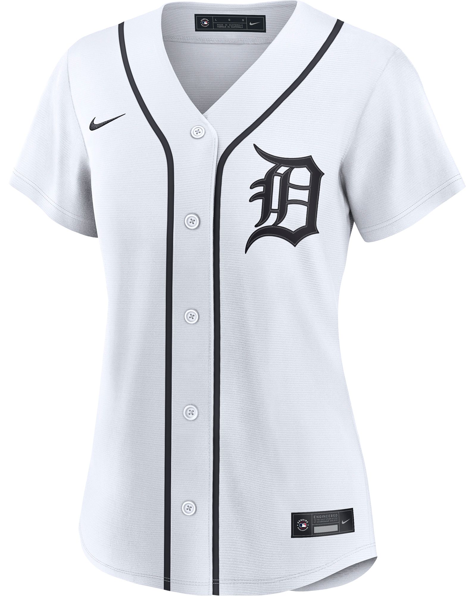 Nike Women's Detroit Tigers White Blank Home Replica Jersey