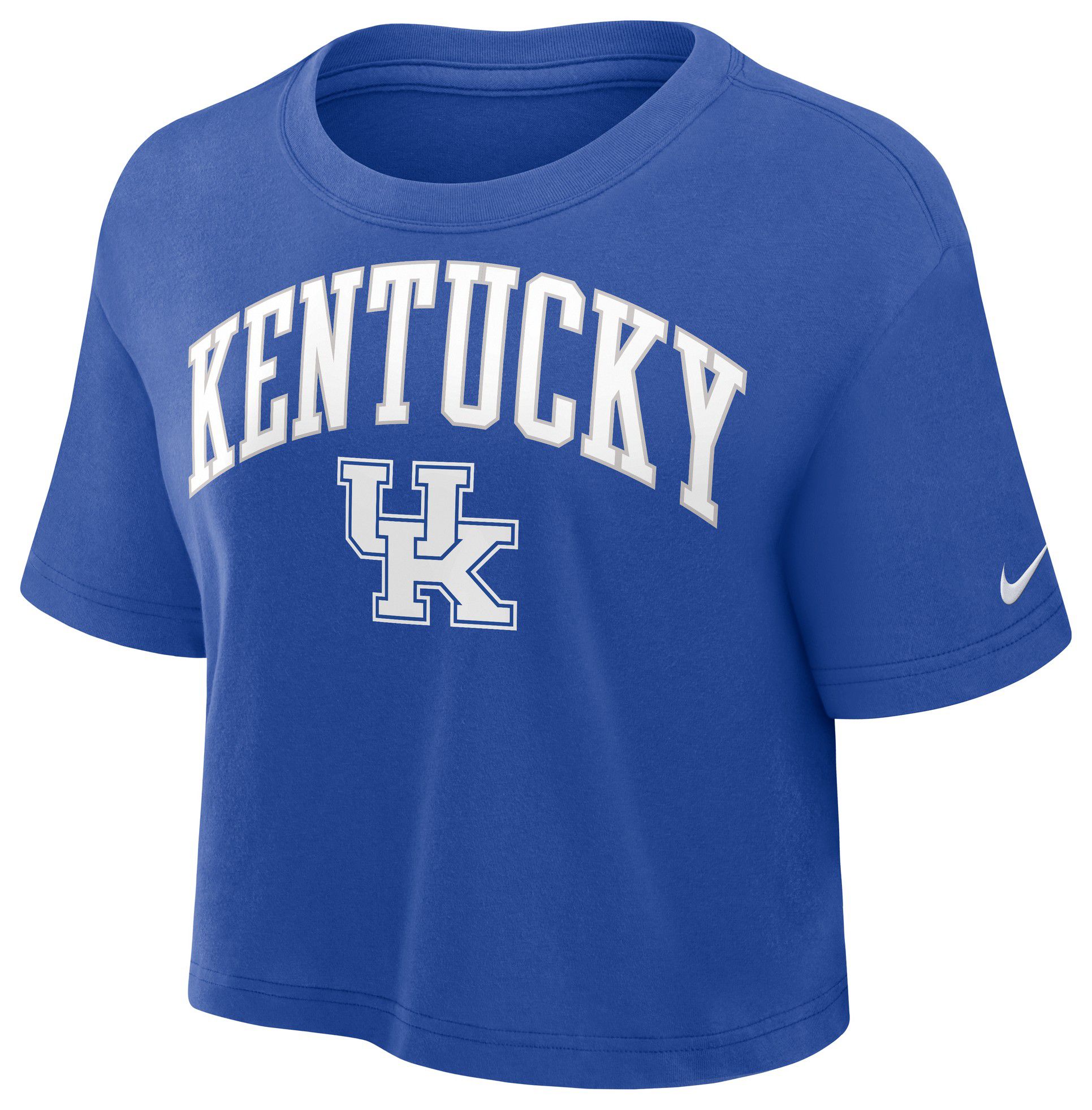 Nike Women's Kentucky Wildcats Game Royal Arch Cropped T-Shirt