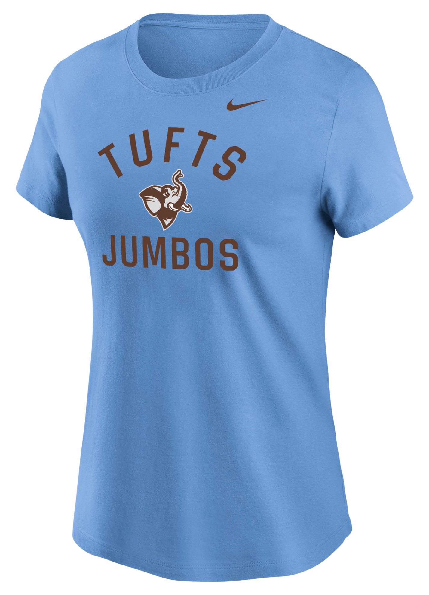 Nike Women's Tufts Jumbos Valor Blue Cotton T-Shirt