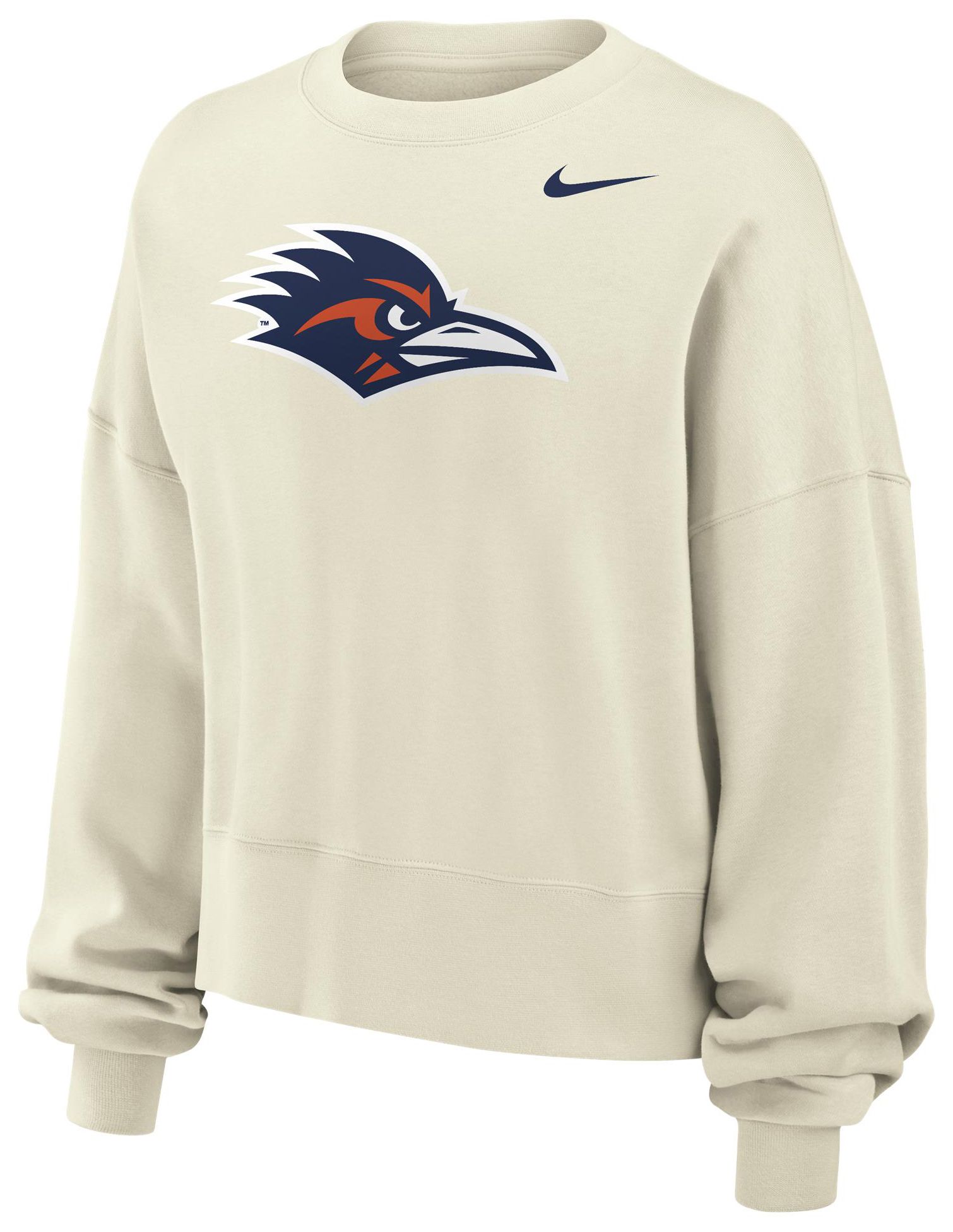 Nike Women's UT San Antonio Roadrunners Sail Phoenix Fleece Crew Pullover Sweatshirt