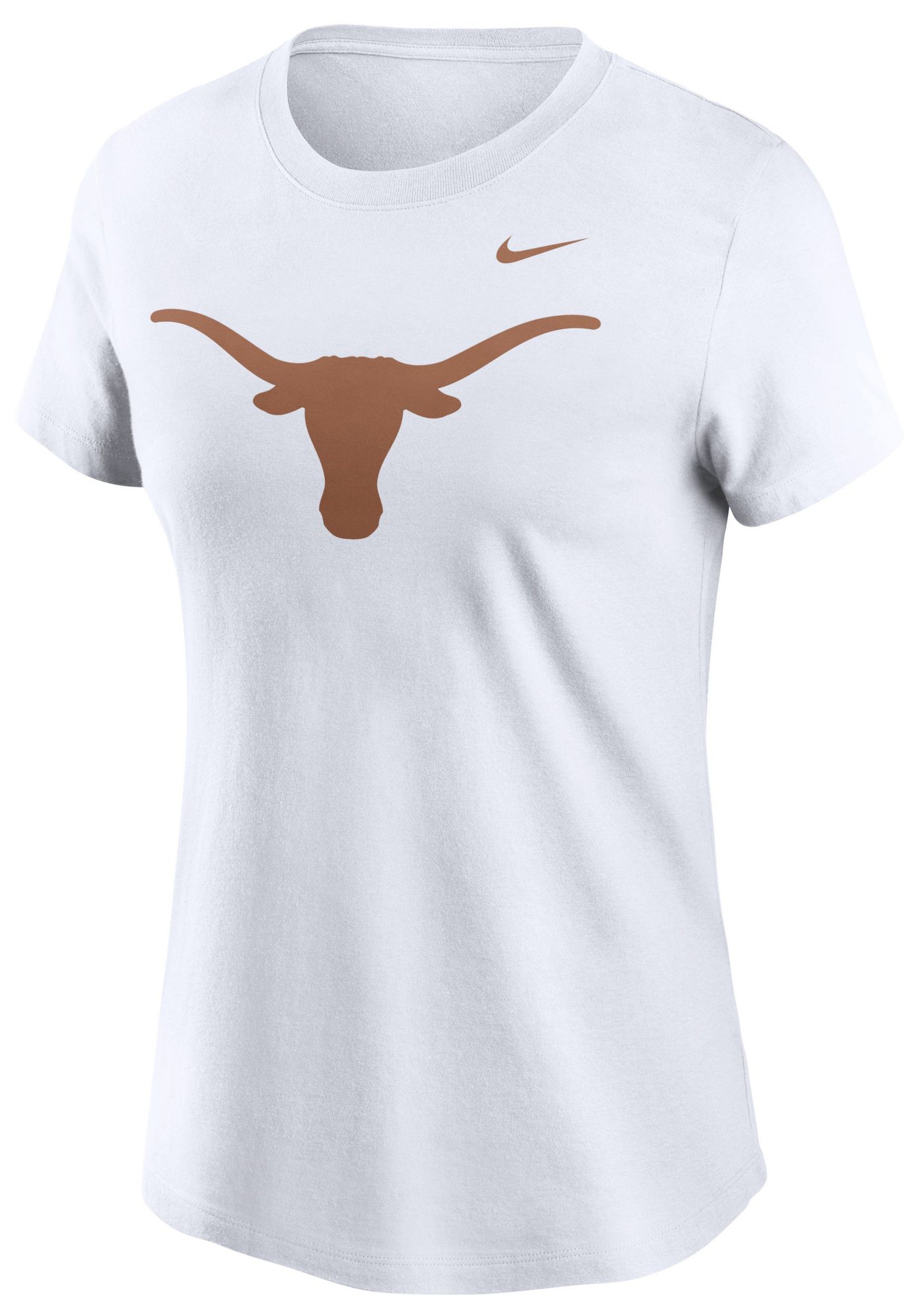 Nike Women's Texas Longhorns White Evergreen Sideline Logo T-Shirt