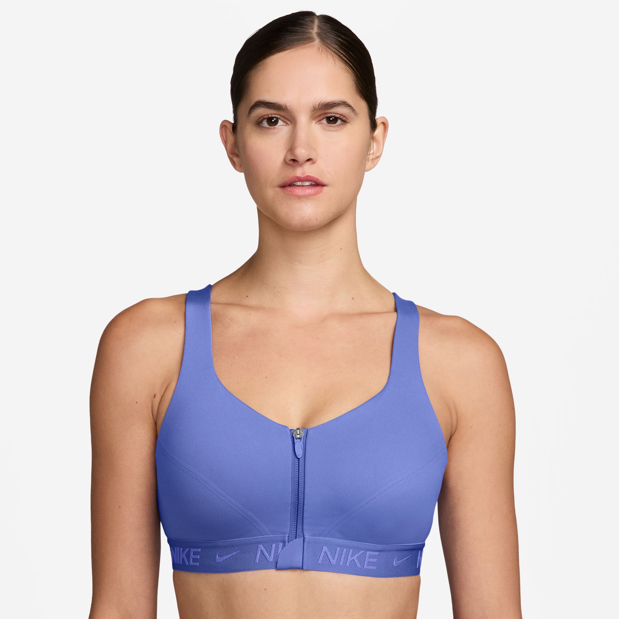 Nike Women's Indy High Support Padded Front-Zip Sports Bra