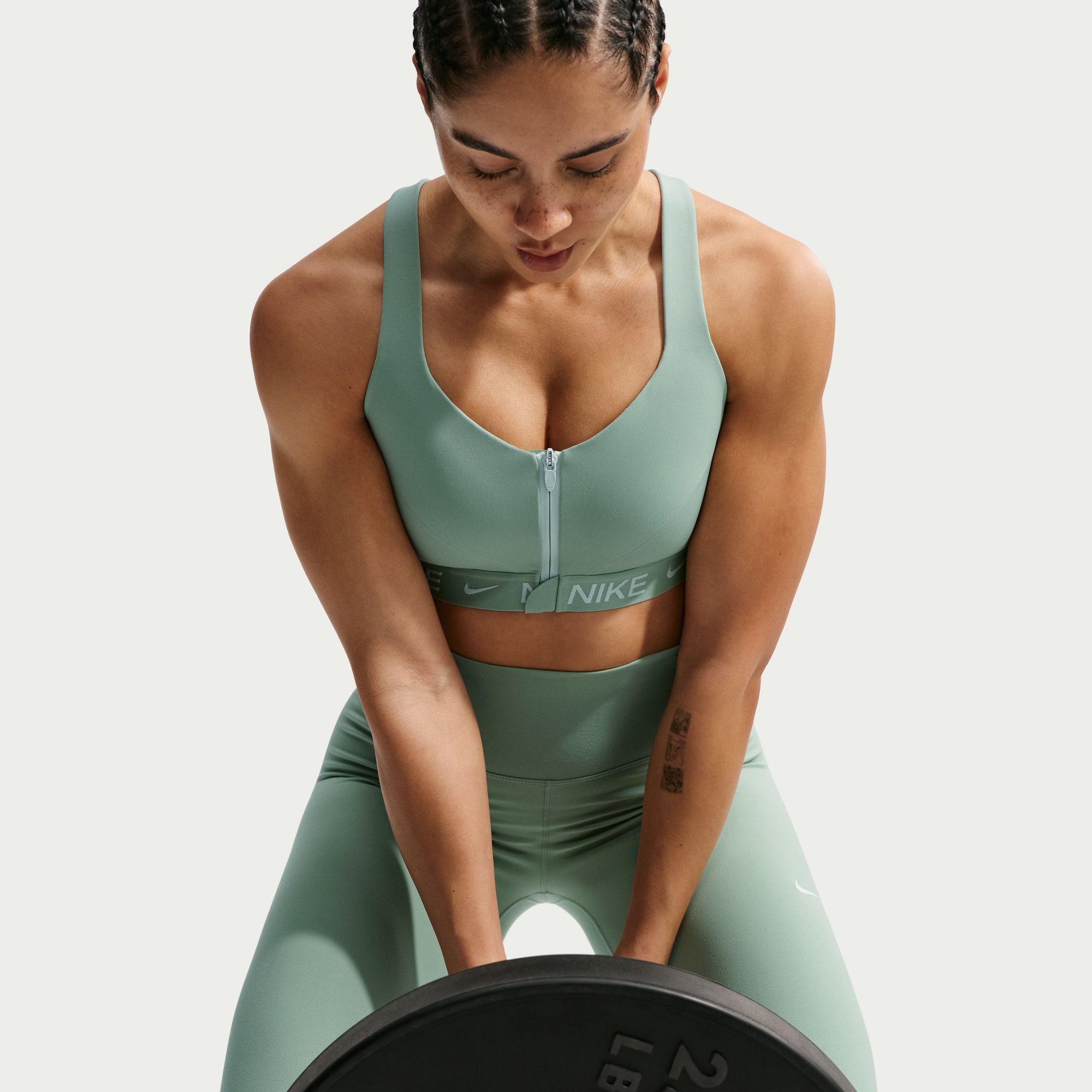 Nike Women's Indy High Support Padded Front-Zip Sports Bra