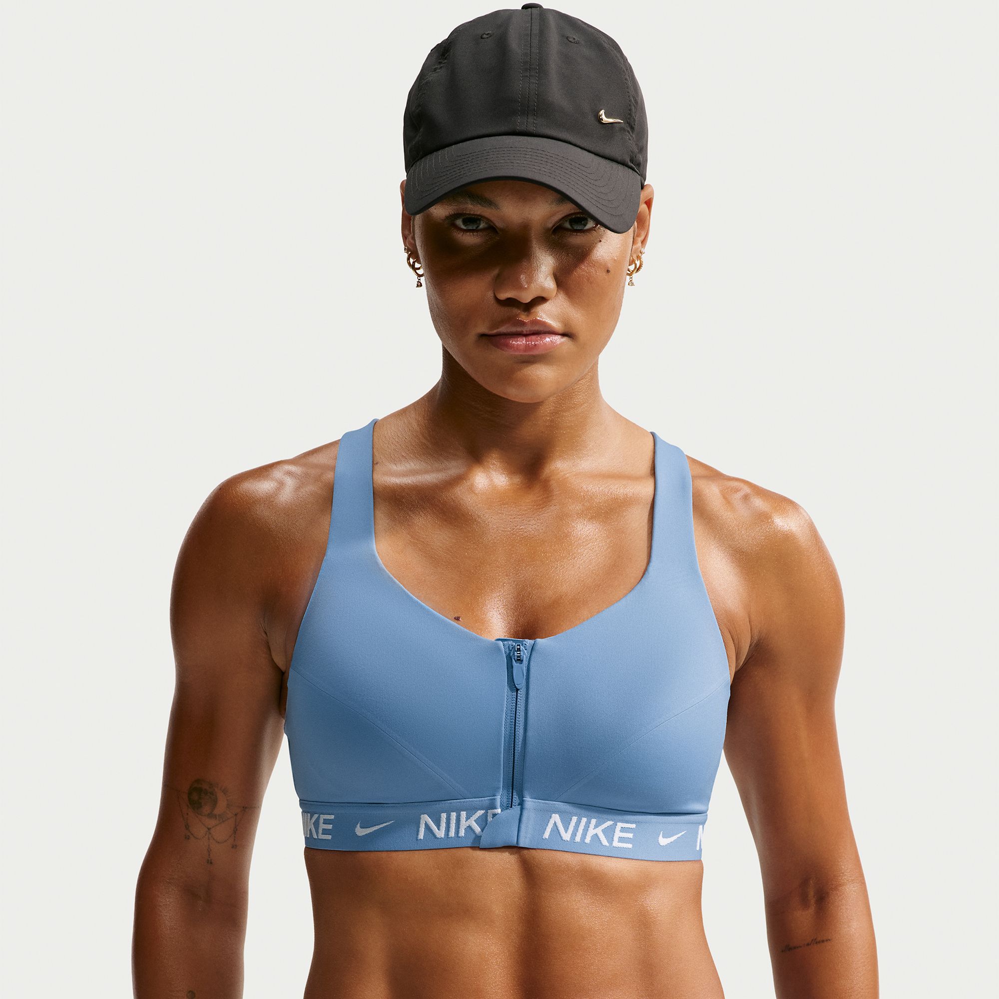 Nike Women's Indy High Support Padded Front-Zip Sports Bra