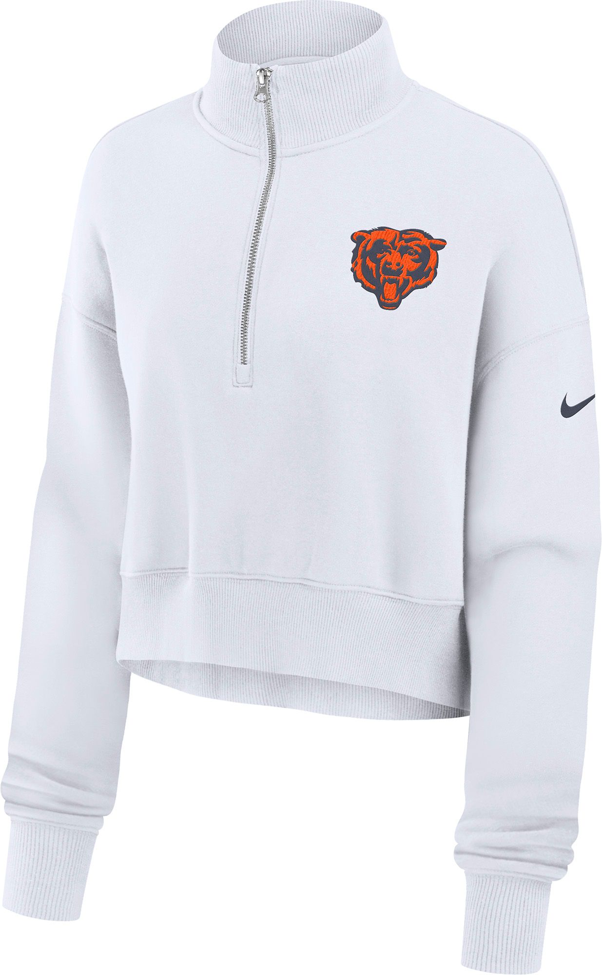 Nike Women's Chicago Bears White Phoenix 1/4-Zip Sweatshirt