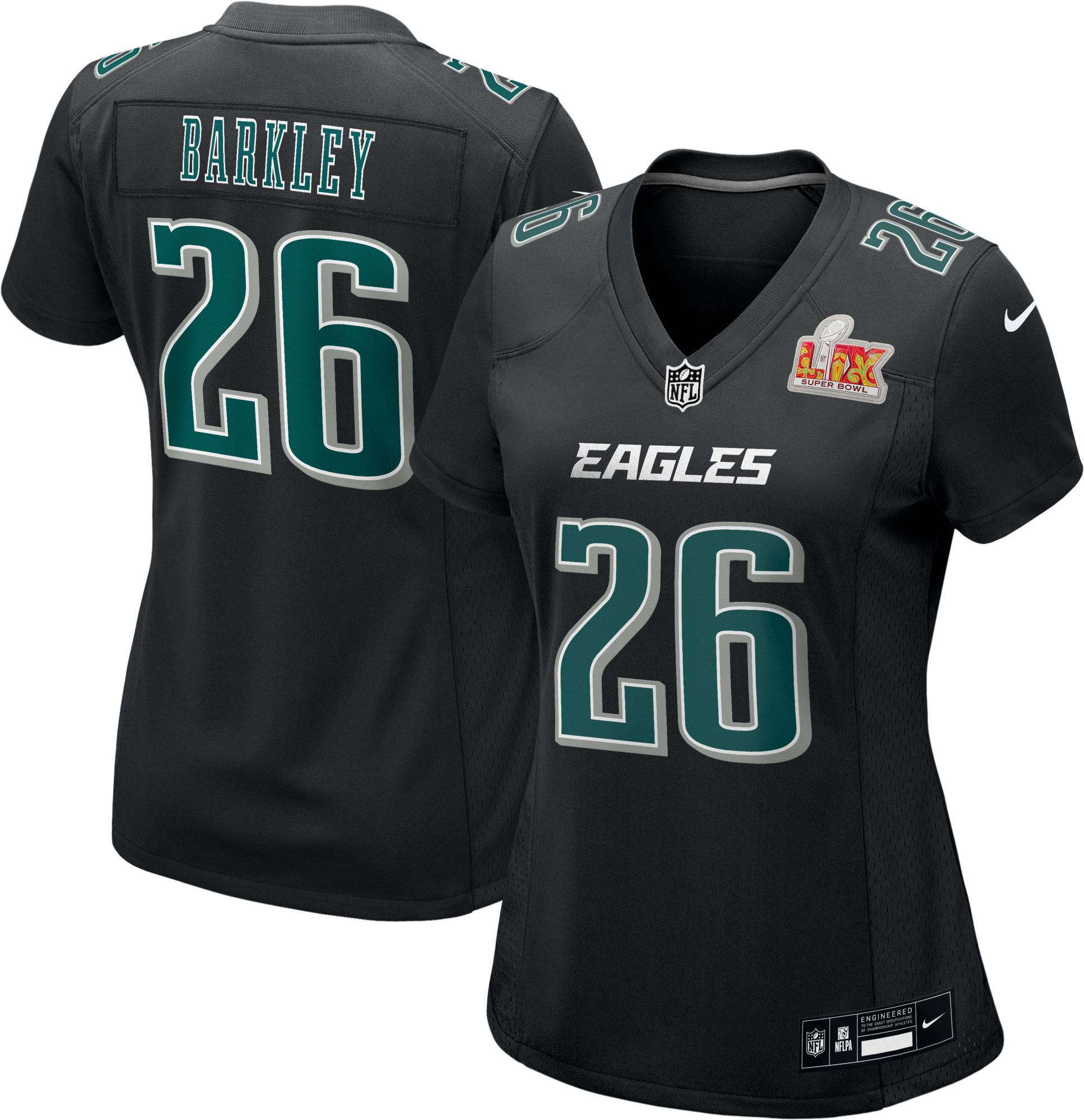 Nike Women's 2024-25 Super Bowl LIX Philadelphia Eagles Saquon Barkley #26 Game Jersey