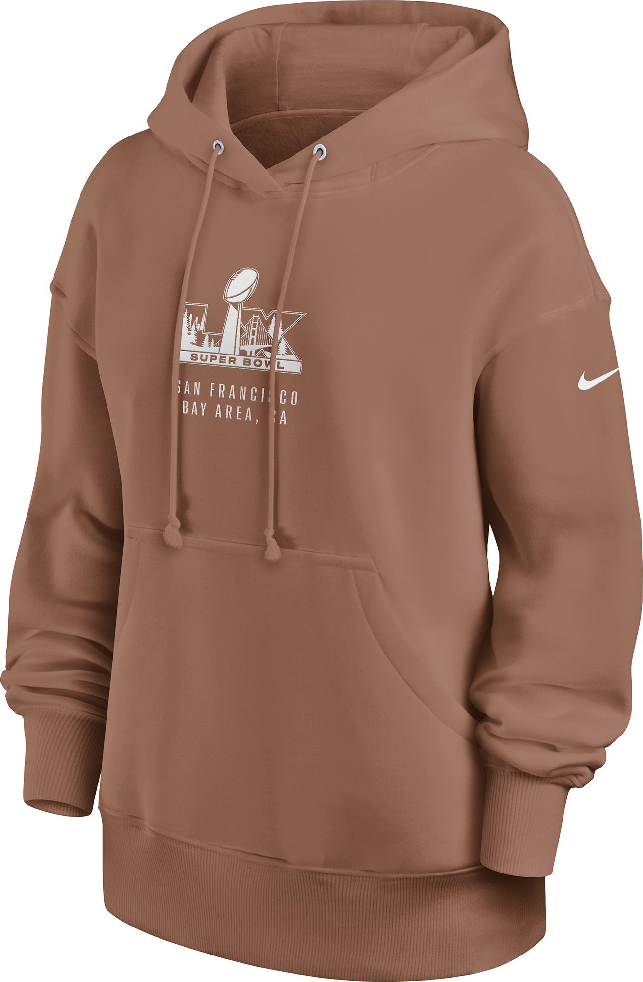 Nike Women's 2025-26 Super Bowl LX Archaeo Brown Phoenix Fleece Oversized Hoodie