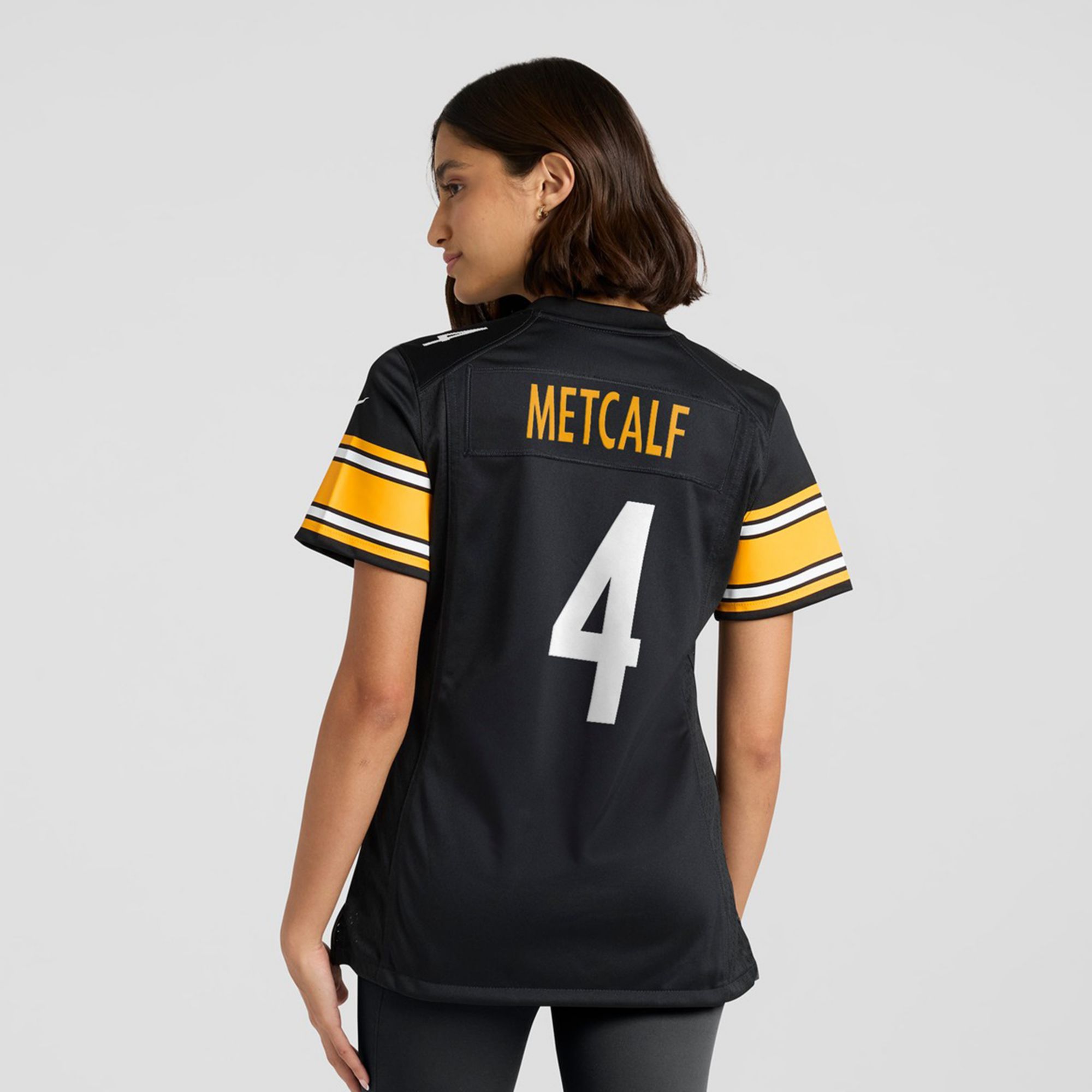 Nike Women's Pittsburgh Steelers D.K. Metcalf #4 Black Home Game Jersey