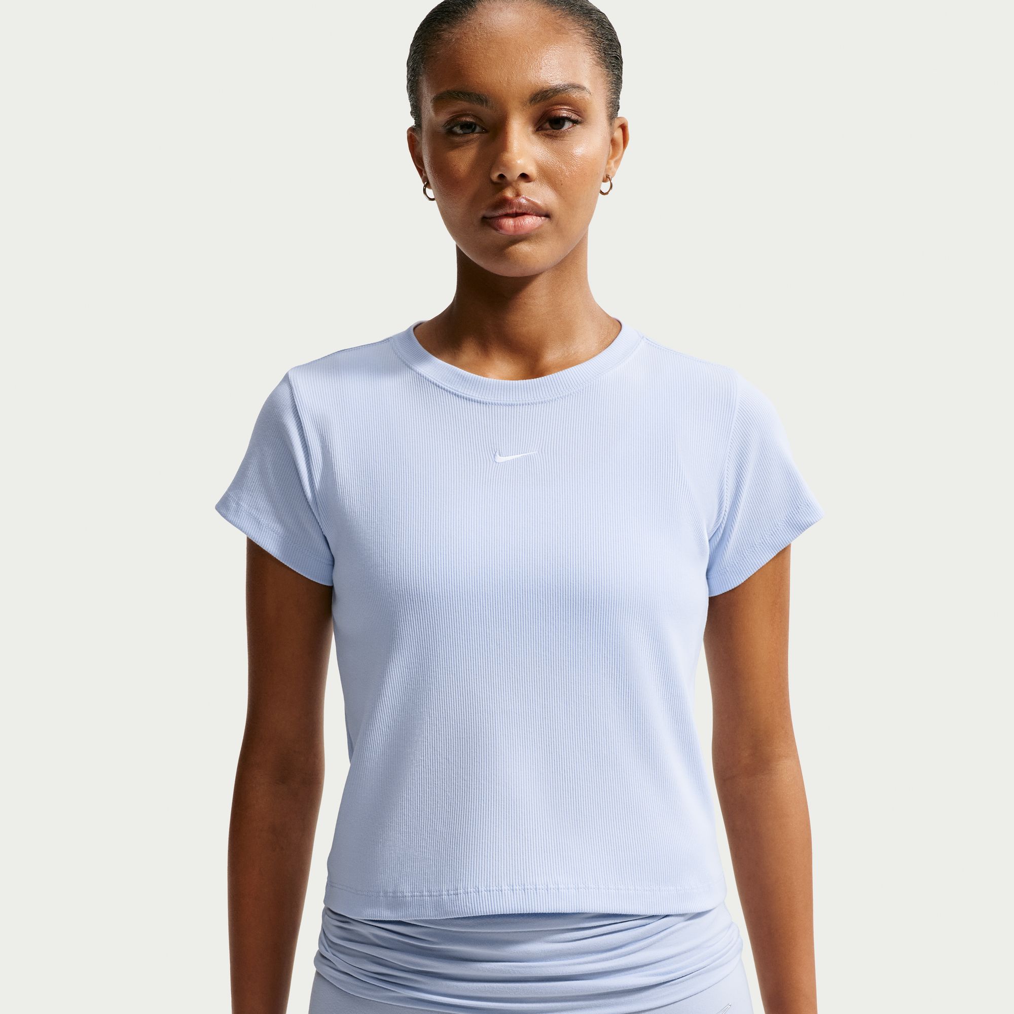 Nike Women's Sportswear Tight Ribbed Short-Sleeve T-Shirt
