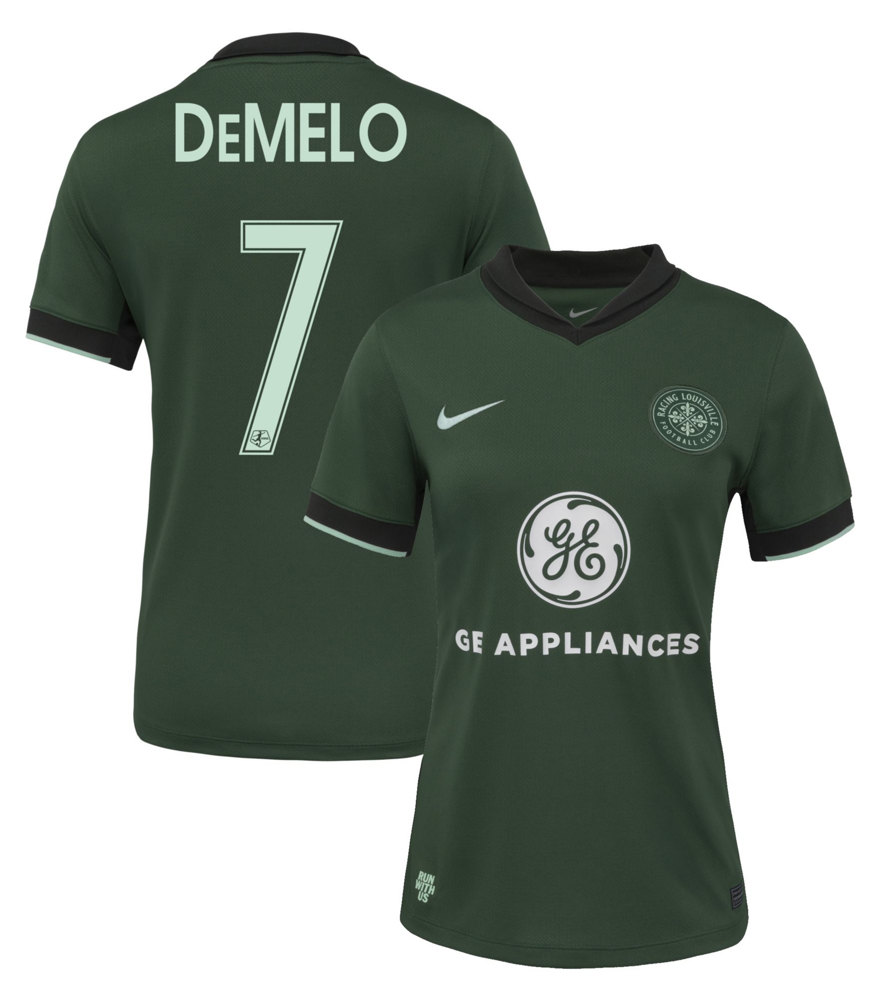 Nike Women's Racing Louisville FC Savannah DeMelo #7 Green Away Replica Jersey