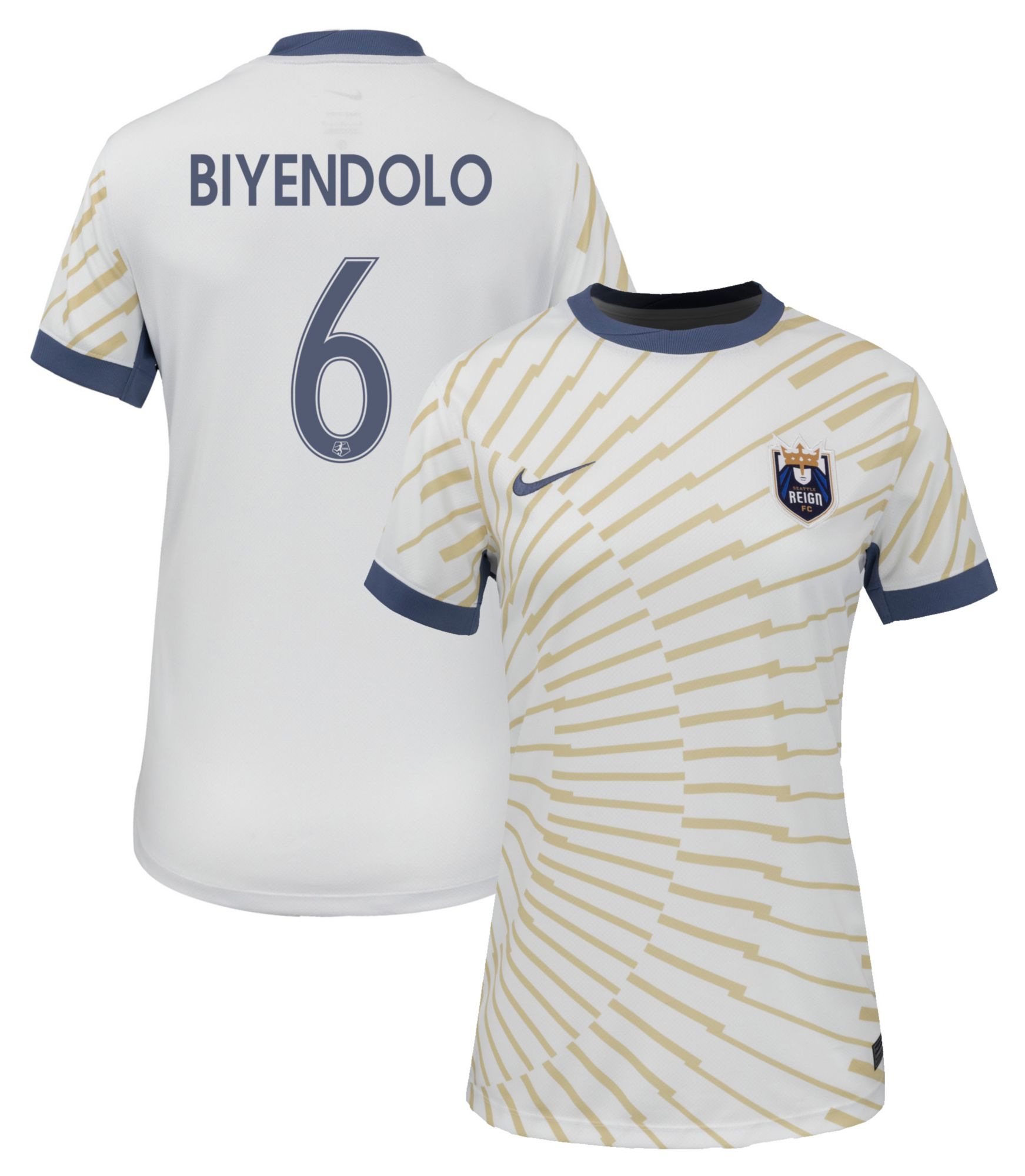 Nike Women's Seattle Reign FC Lynn Biyendolo #8 Brown Swingman Away Jersey