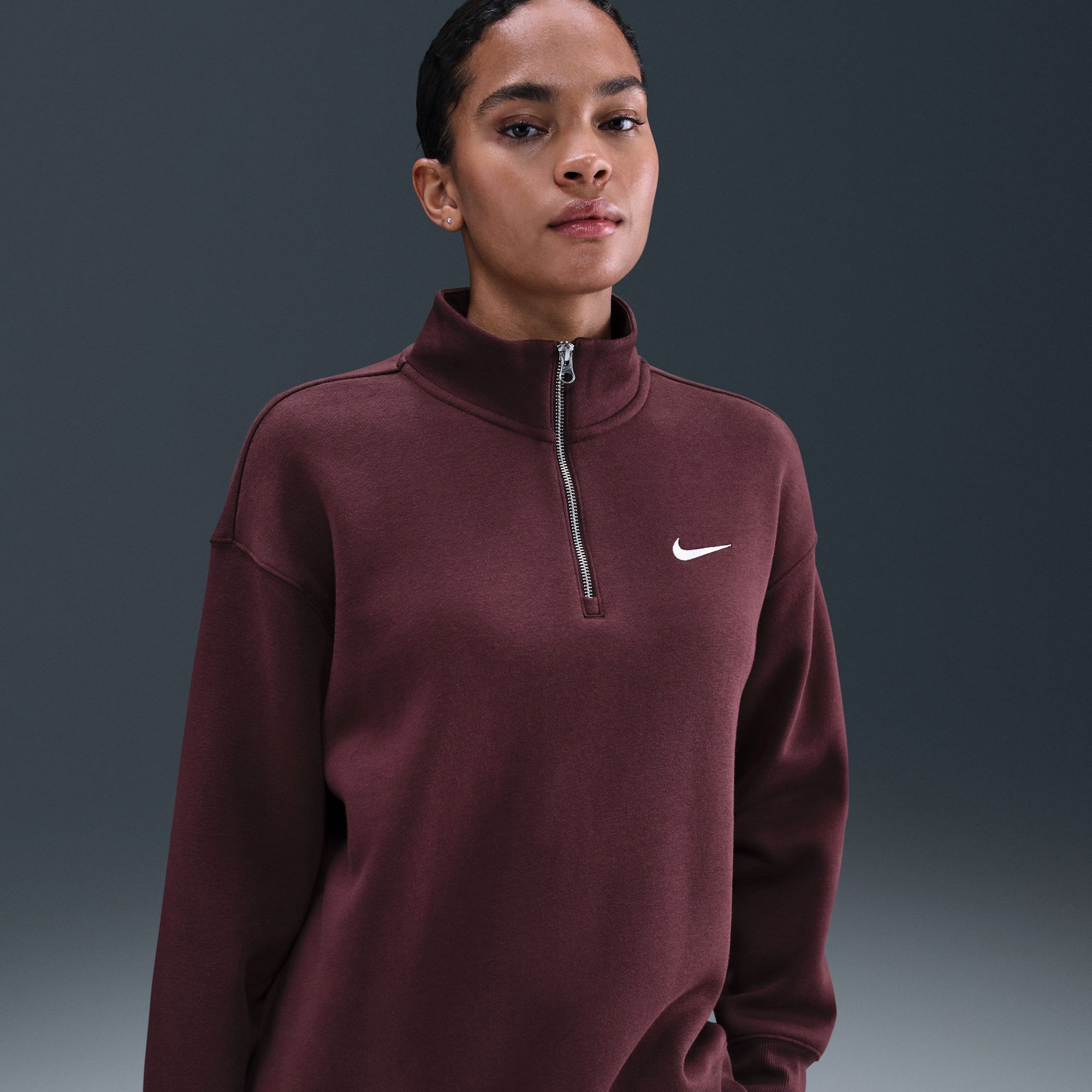 Nike Women's Sportswear Phoenix Fleece Oversized 1/4-Zip Long