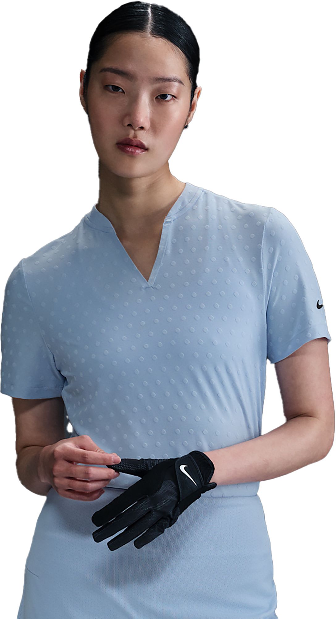 Nike Women's Tour Dri-FIT Blade Polka Dot Jacquard Golf Polo