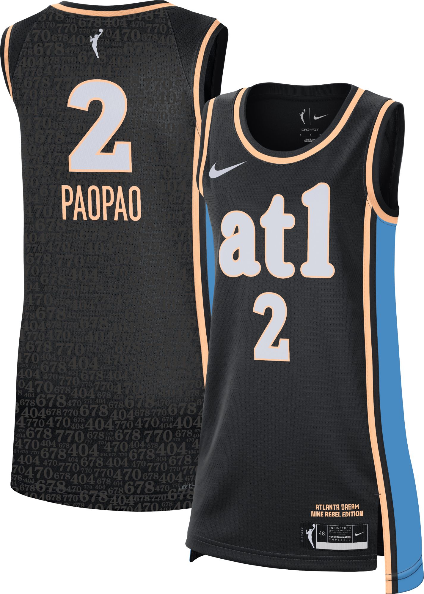 Nike Adult Atlanta Dream Te-Hina Paopao Rebel Jersey