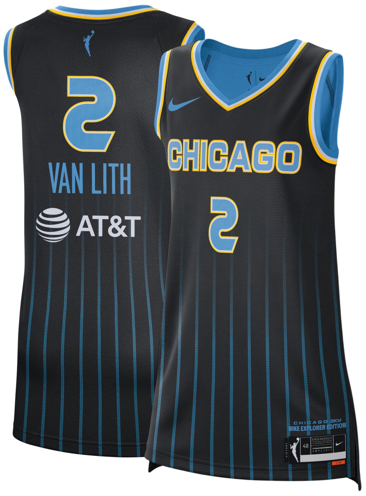 Nike Women's Chicago Sky Black Replica Jersey