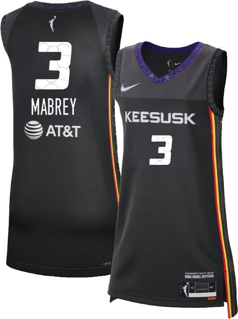 Nike Adult Connecticut Sun Marina Mabrey #3 Black Explorer Jersey