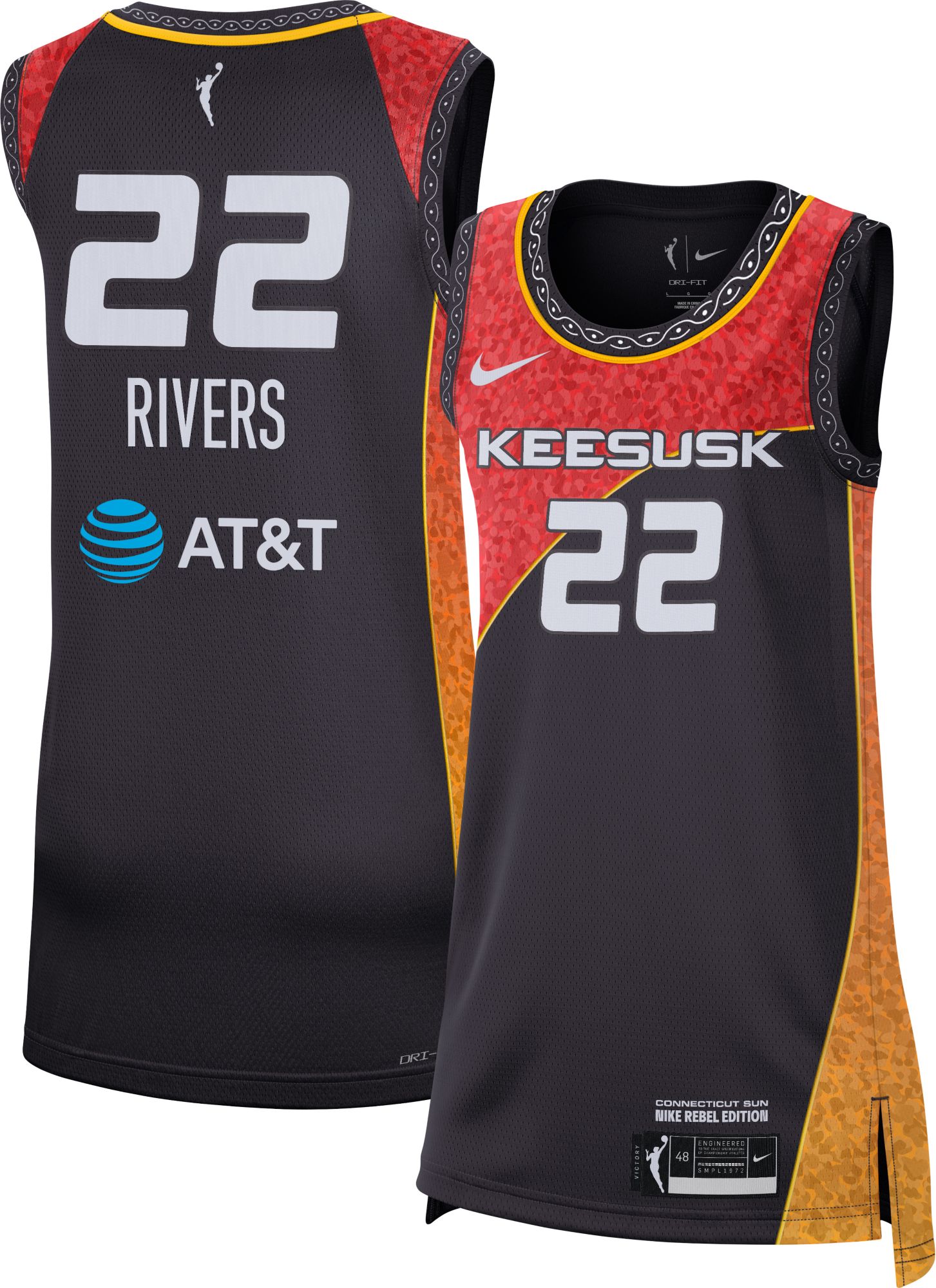 Nike Adult Connecticut Sun Saniya Rivers Rebel Jersey