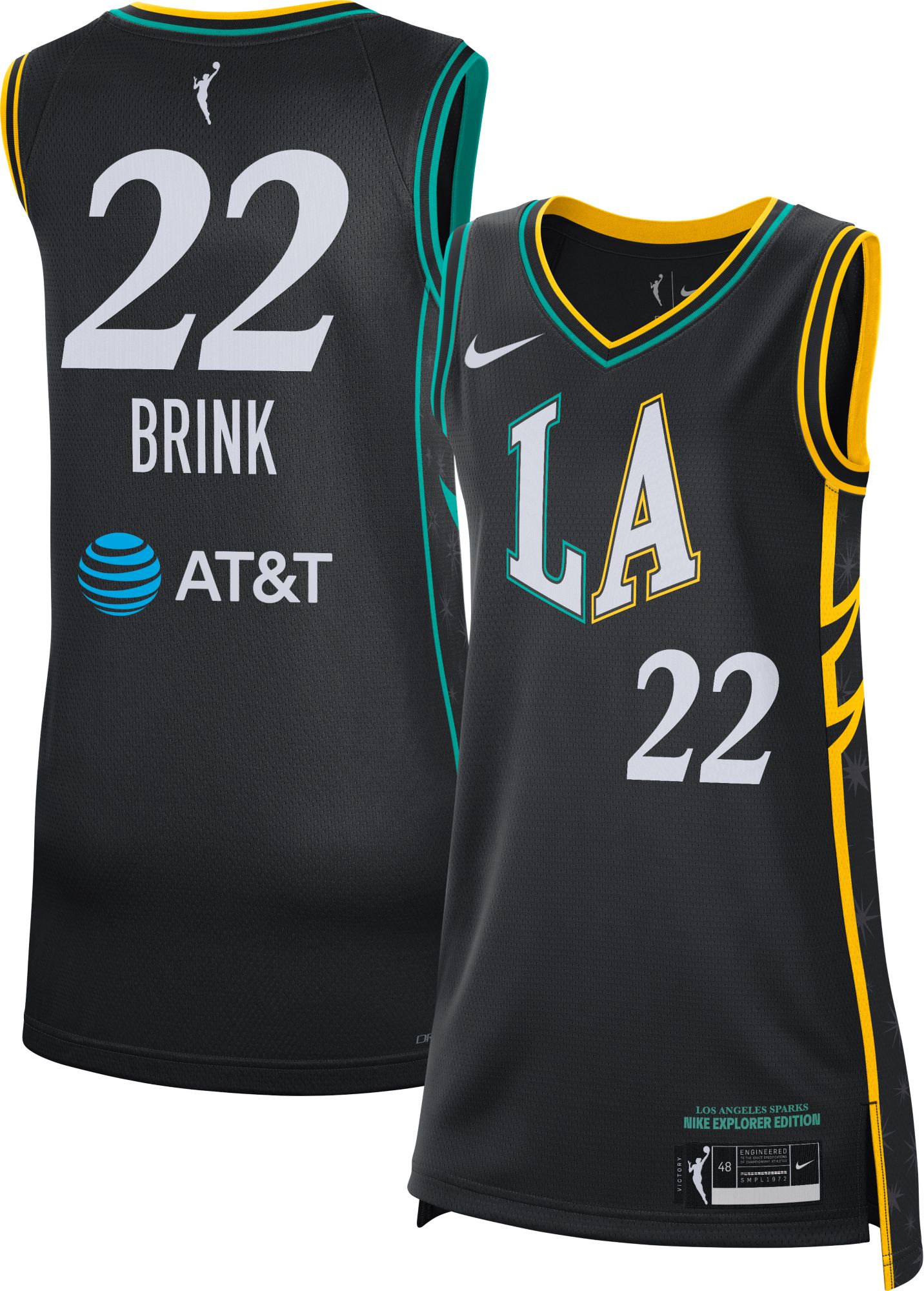 Nike Adult Los Angeles Sparks Cameron Brink Rebel Jersey