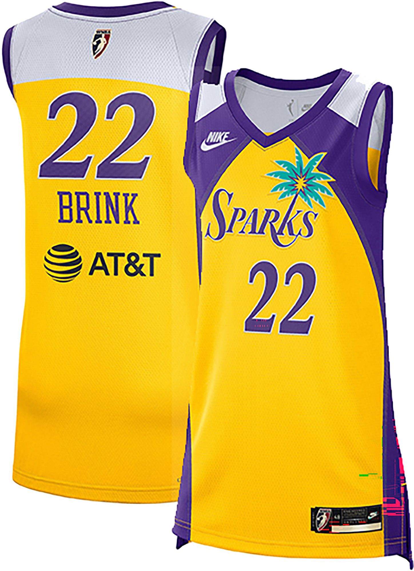 Nike Women's Los Angeles Sparks Yellow 2026 Hardwood Classics Replica Jersey
