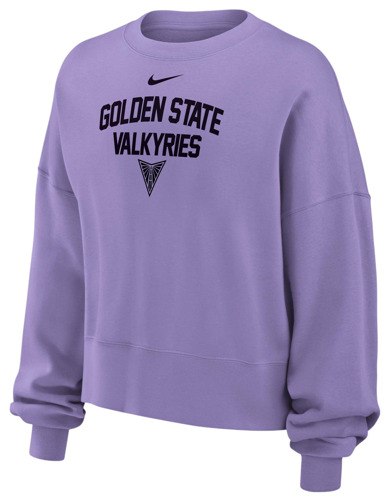 Nike Women's Golden State Valkyries Purple Phoenix Crewneck Sweatshirt