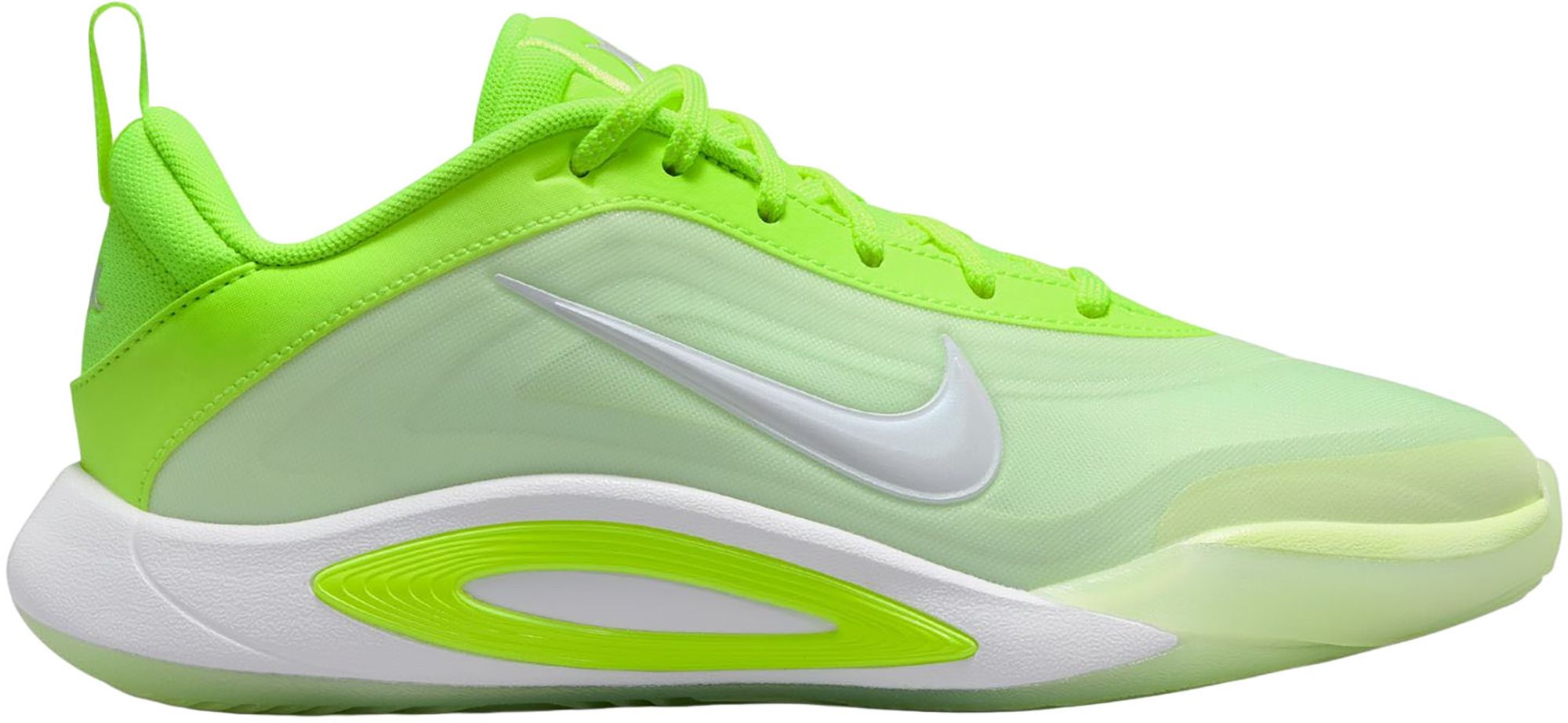 Nike Kids' Grade School A'One 'Lem and Lime' Basketball Shoes