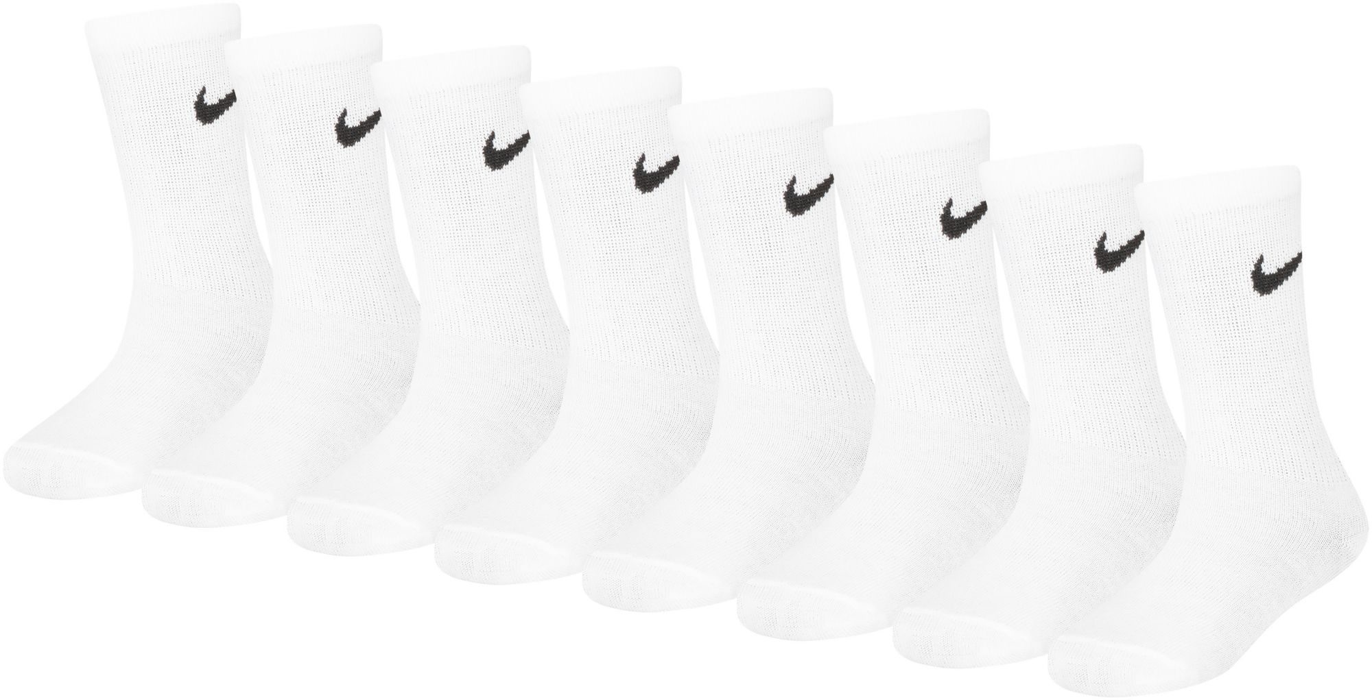 Nike Youth Cushioned Crew Socks - 8 Pack