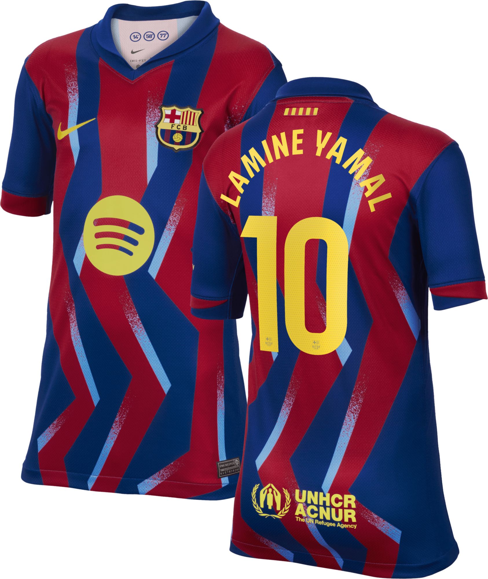 Nike Youth FC Barcelona Lamine Yamal #10 2025-26 Fourth Replica Jersey