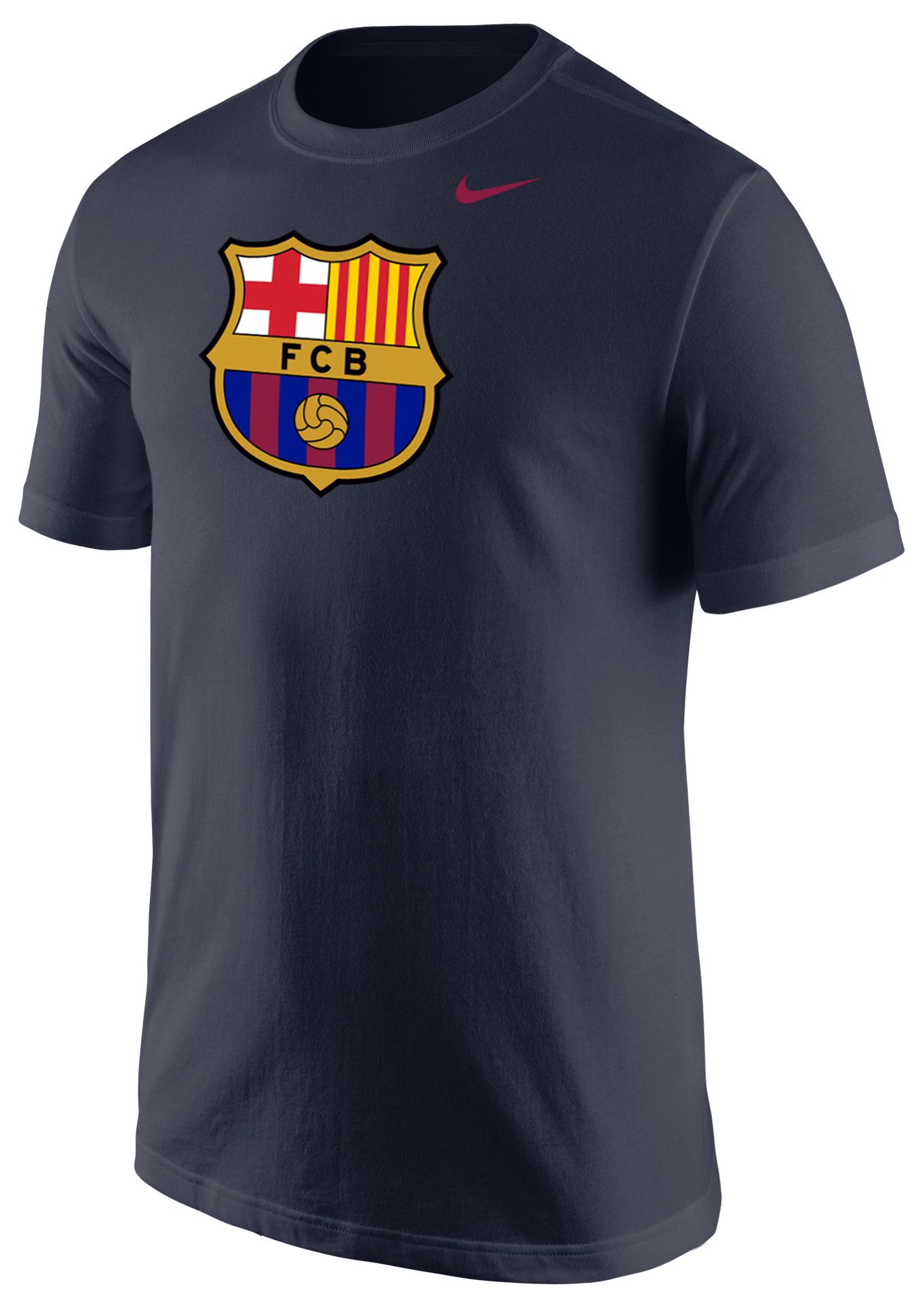 Nike Youth FC Barcelona Navy Logo T-Shirt