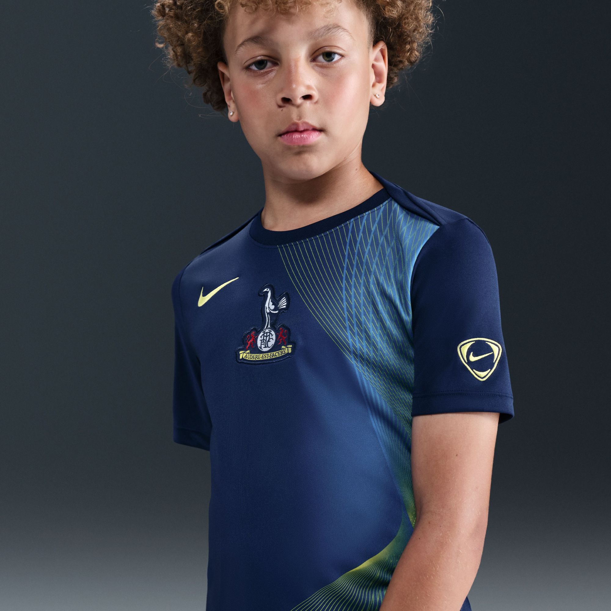 Nike Youth Tottenham 2025 Navy Third Prematch Jersey