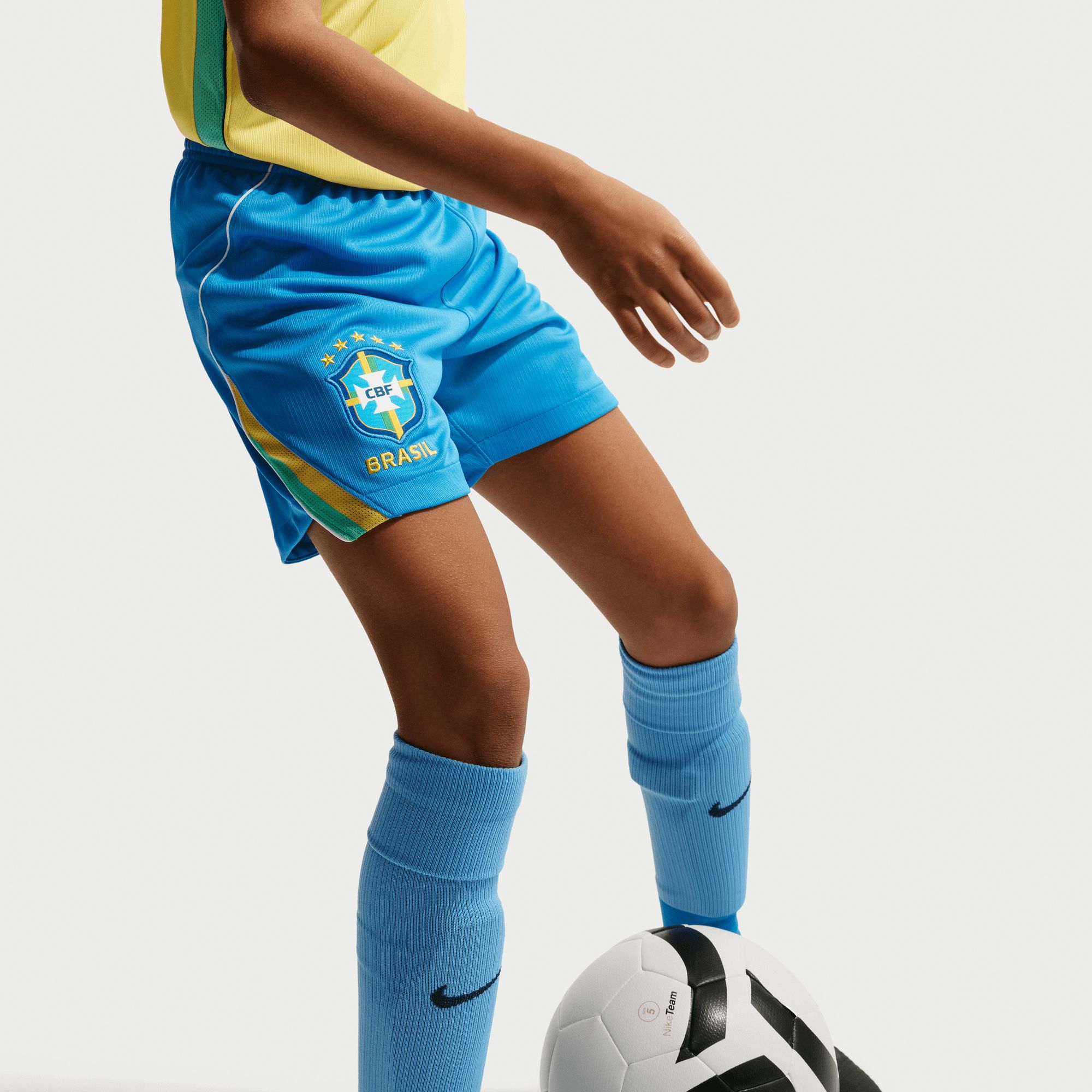 Nike Youth Brazil 2026 Home Replica Shorts