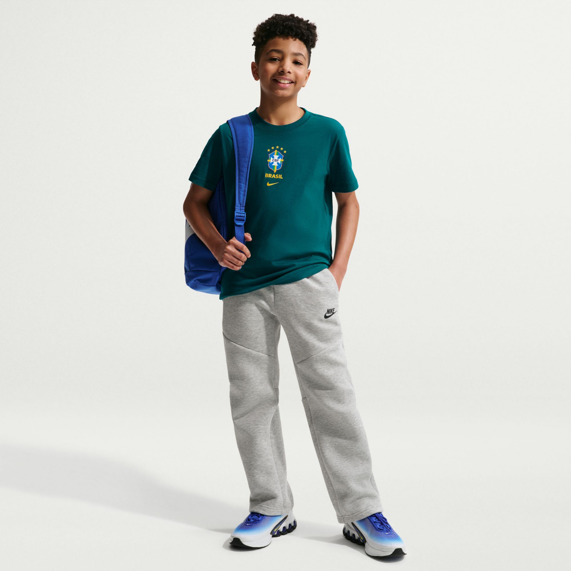 Nike Youth Brazil 2026 Home Crest T-Shirt