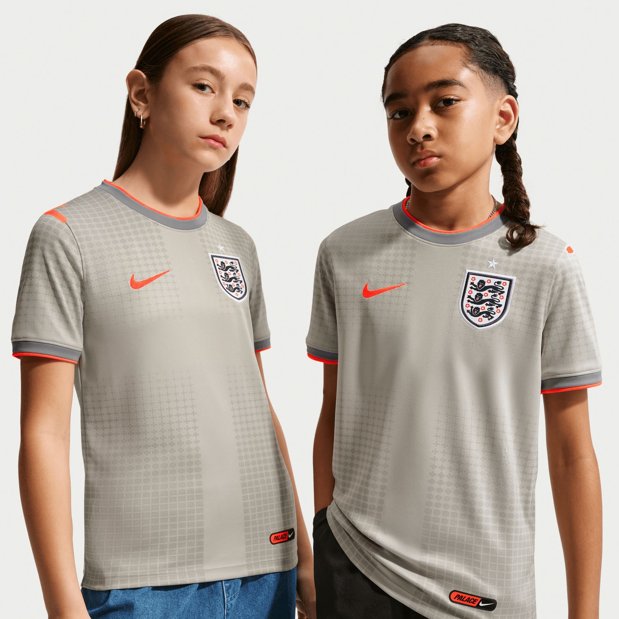 Nike X2 Youth England X Palace 2026 Home Prematch Jersey