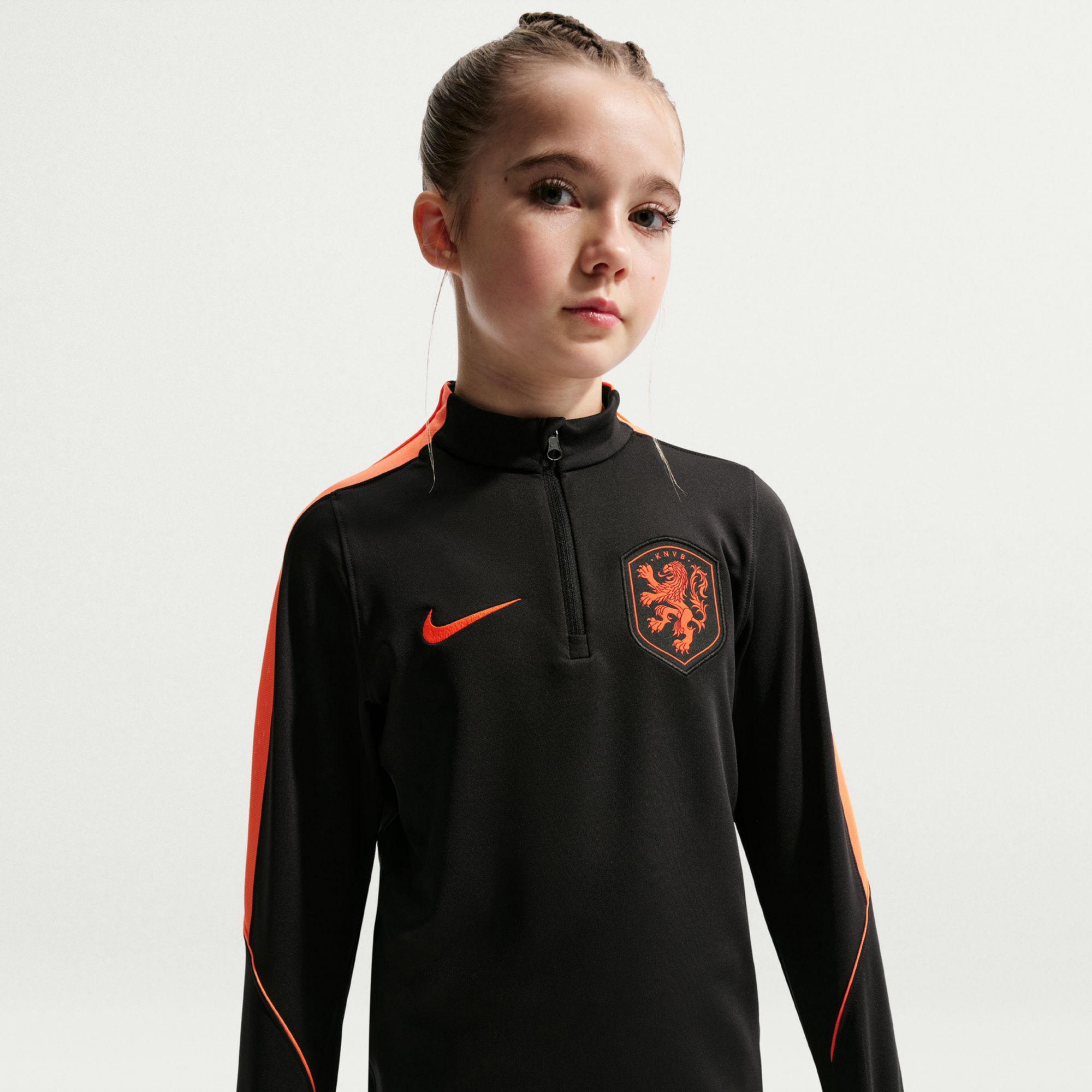 Nike Youth Netherlands 2026 Home Drill Training Quarter-Zip